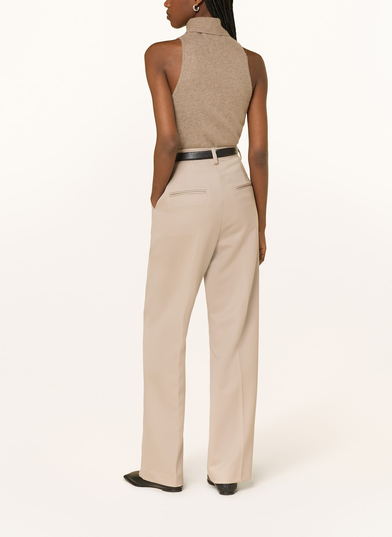 ALMADA LABEL Stricktop VIDA aus Cashmere: HELLBRAUN