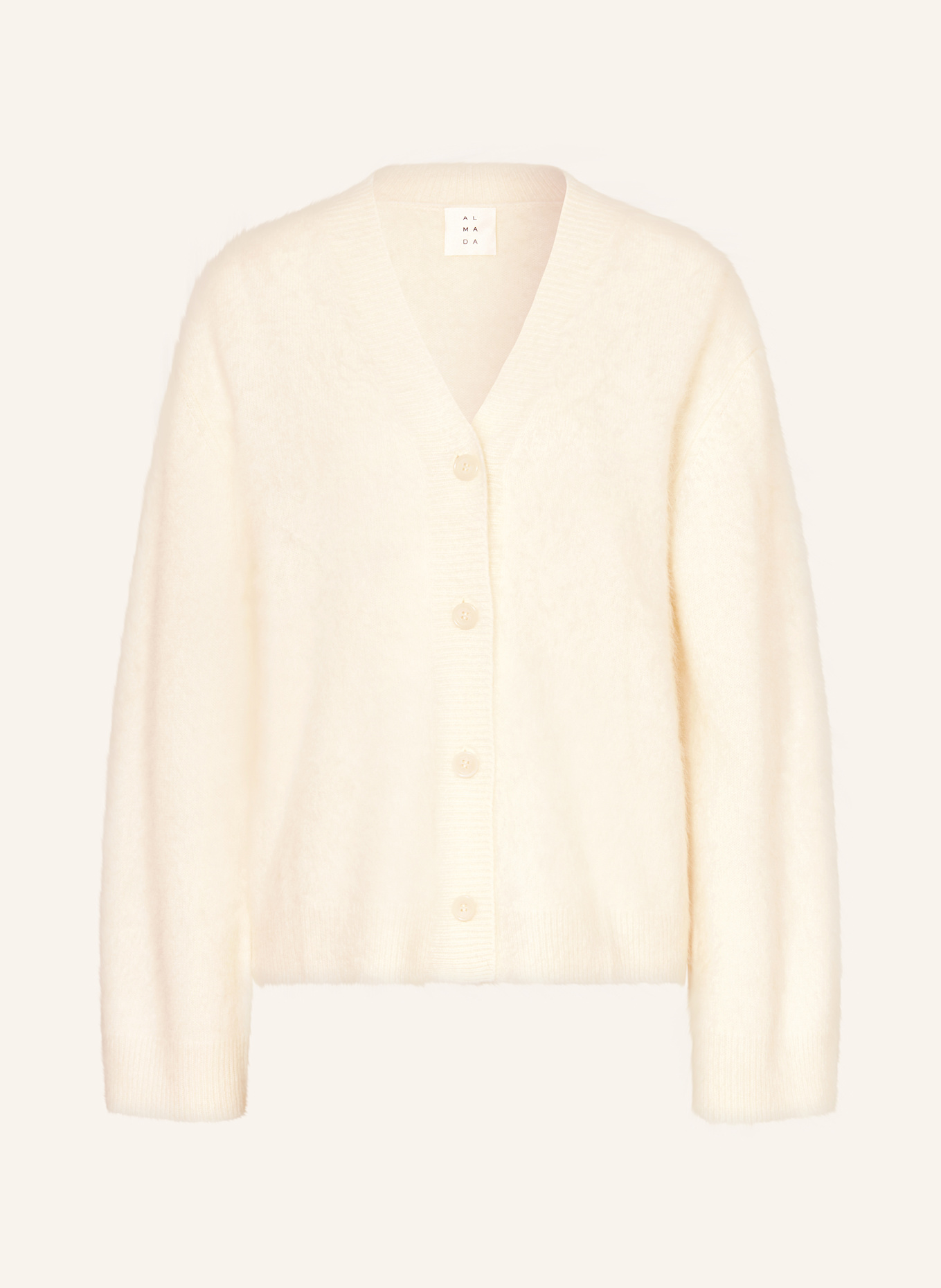 ALMADA LABEL Kardigan MACY z kaszmiru: KREMOWY