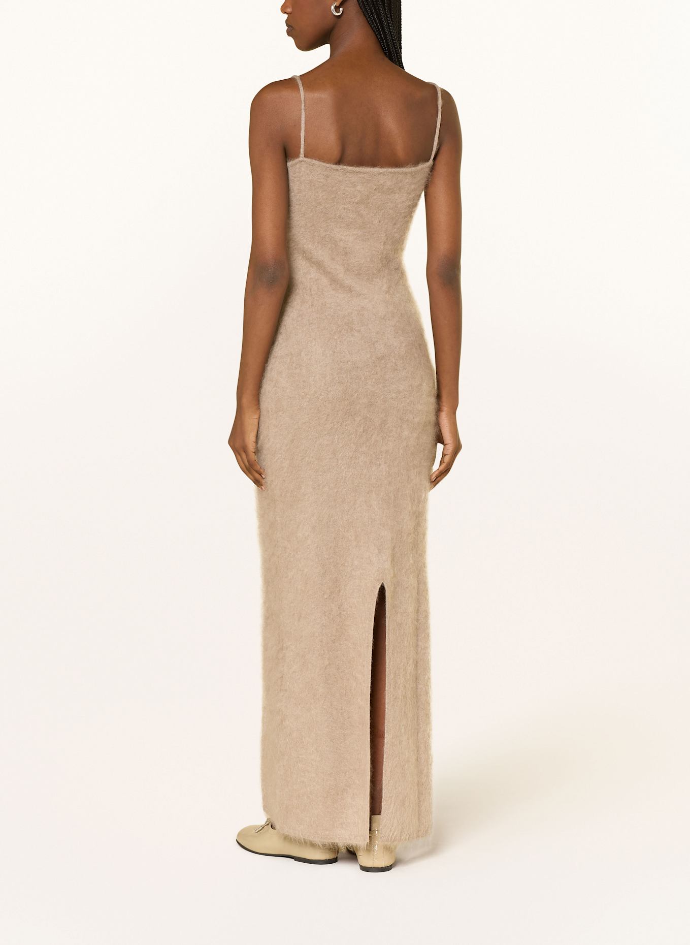 ALMADA LABEL Pletené šaty FIONA z kašmíru: BÉŽOVÁ