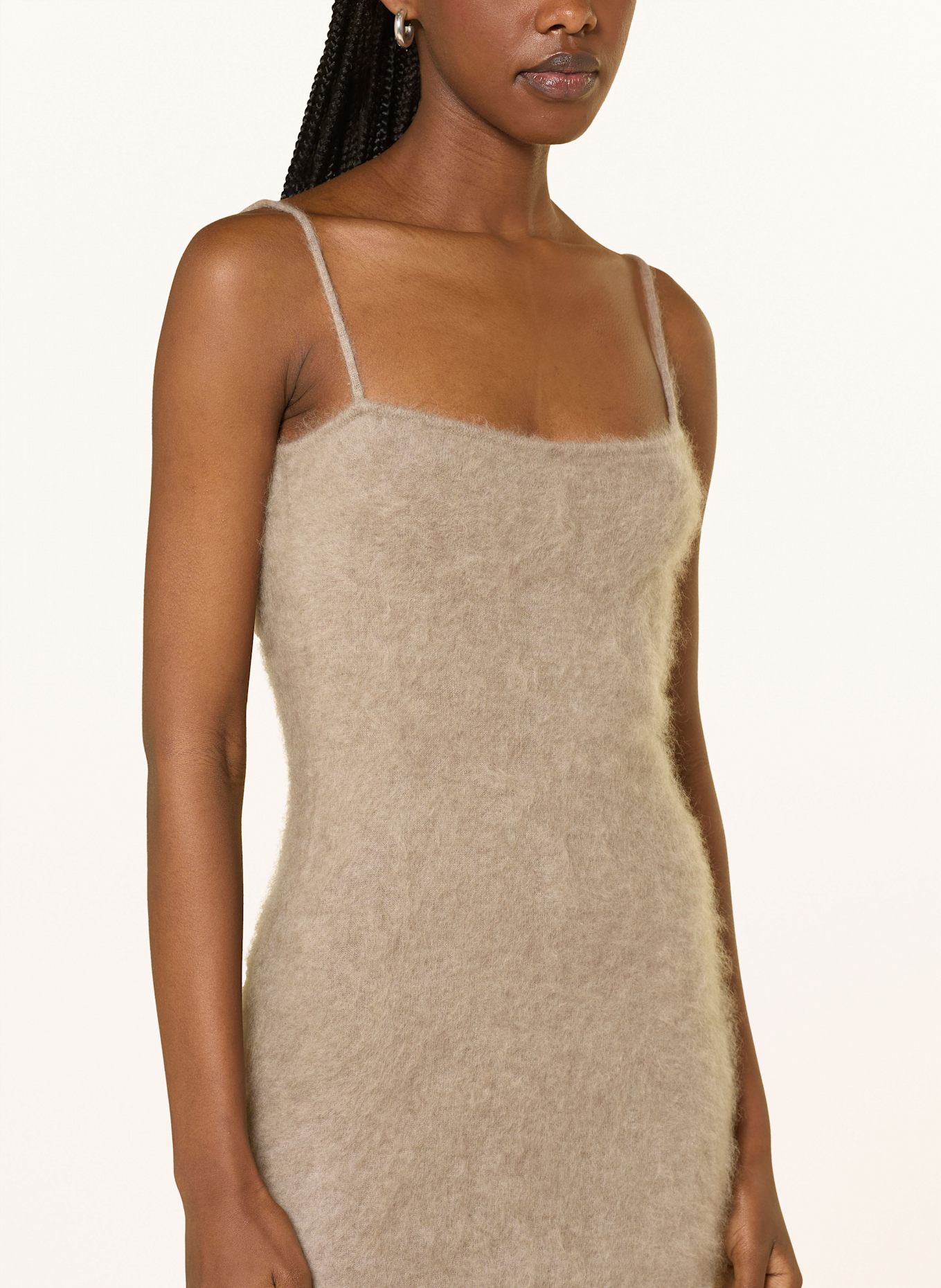 ALMADA LABEL Pletené šaty FIONA z kašmíru: BÉŽOVÁ