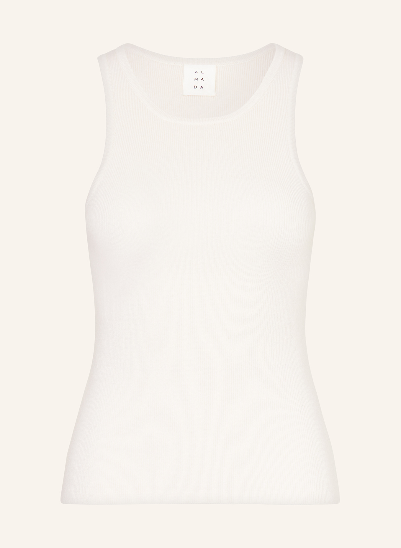 ALMADA LABEL Stricktop LUNA aus Merinowolle mit Cashmere: CREME