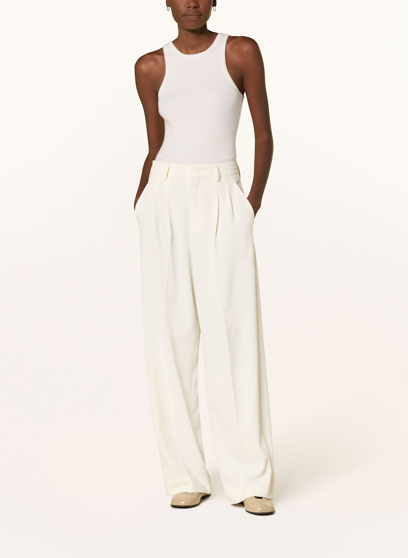 ALMADA LABEL Stricktop LUNA aus Merinowolle mit Cashmere: CREME