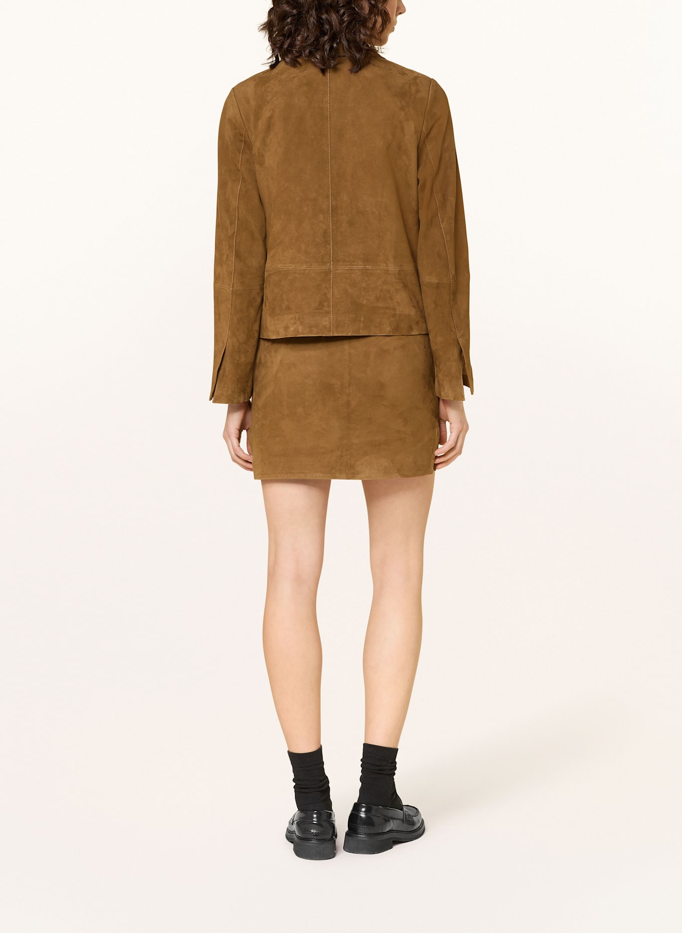 MRS & HUGS Lederjacke: BRAUN