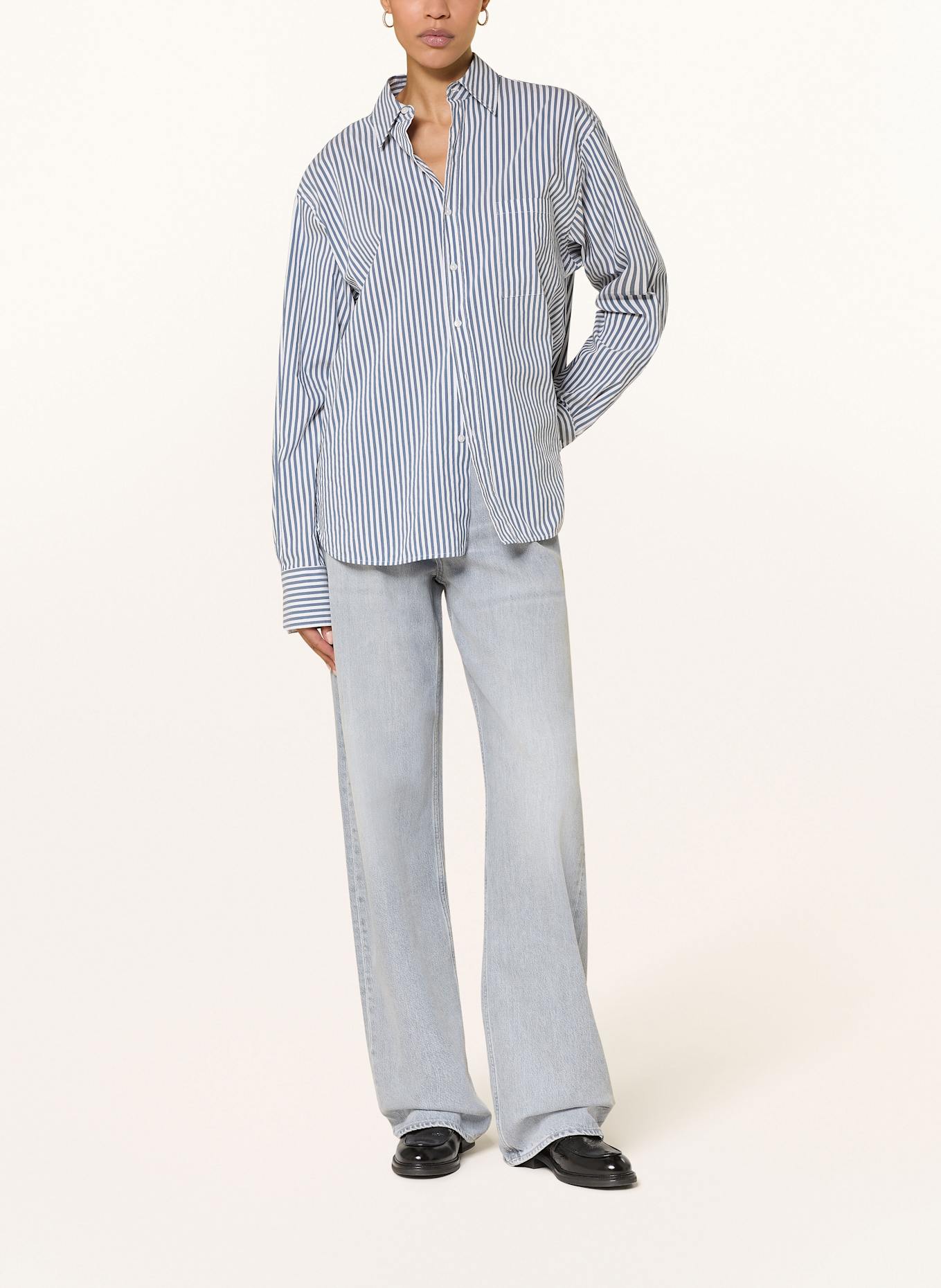 BOSS Hemdbluse SATURDAY: WEISS/ BLAU