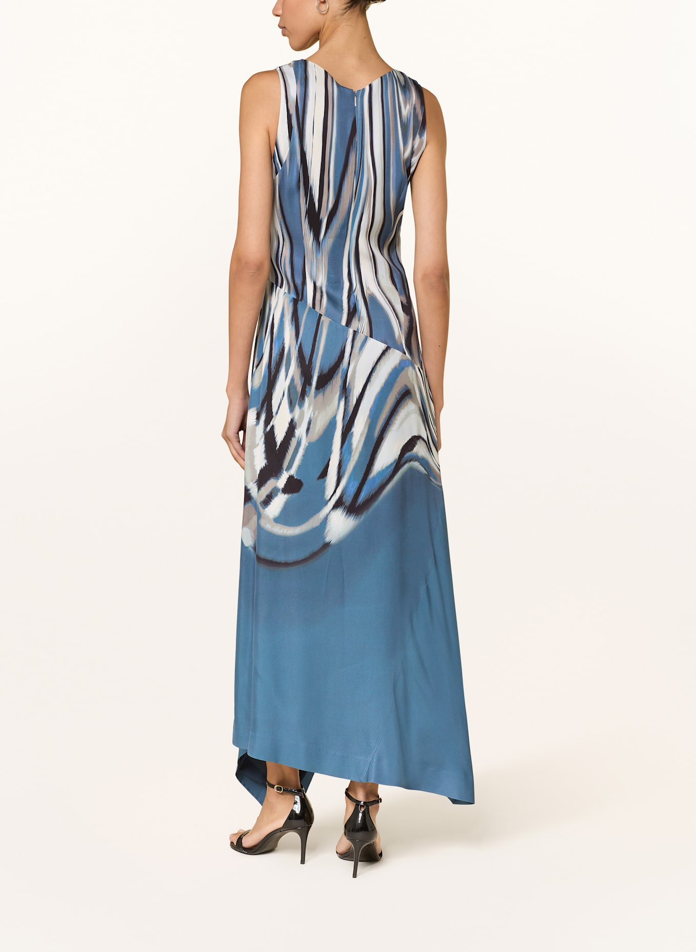BOSS Kleid DONARIA: CREME/ BLAU/ SCHWARZ