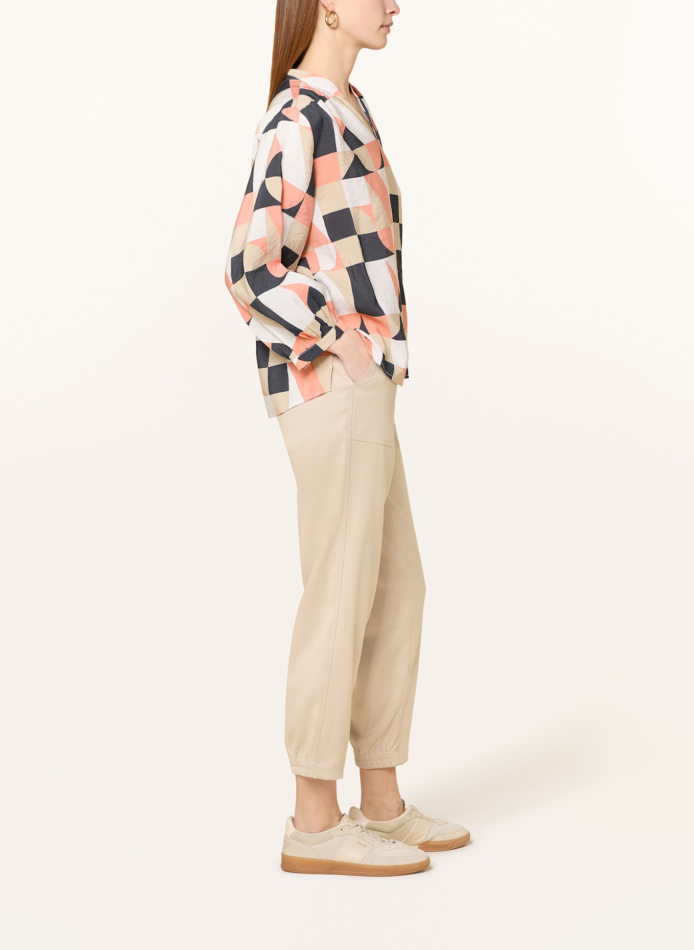 OPUS Hose MYHA im Jogging-Stil: BEIGE