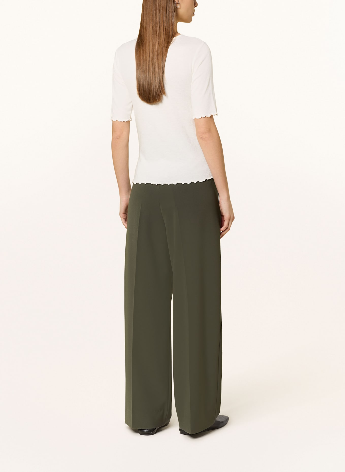 OPUS T-shirt SIROSA: ECRU