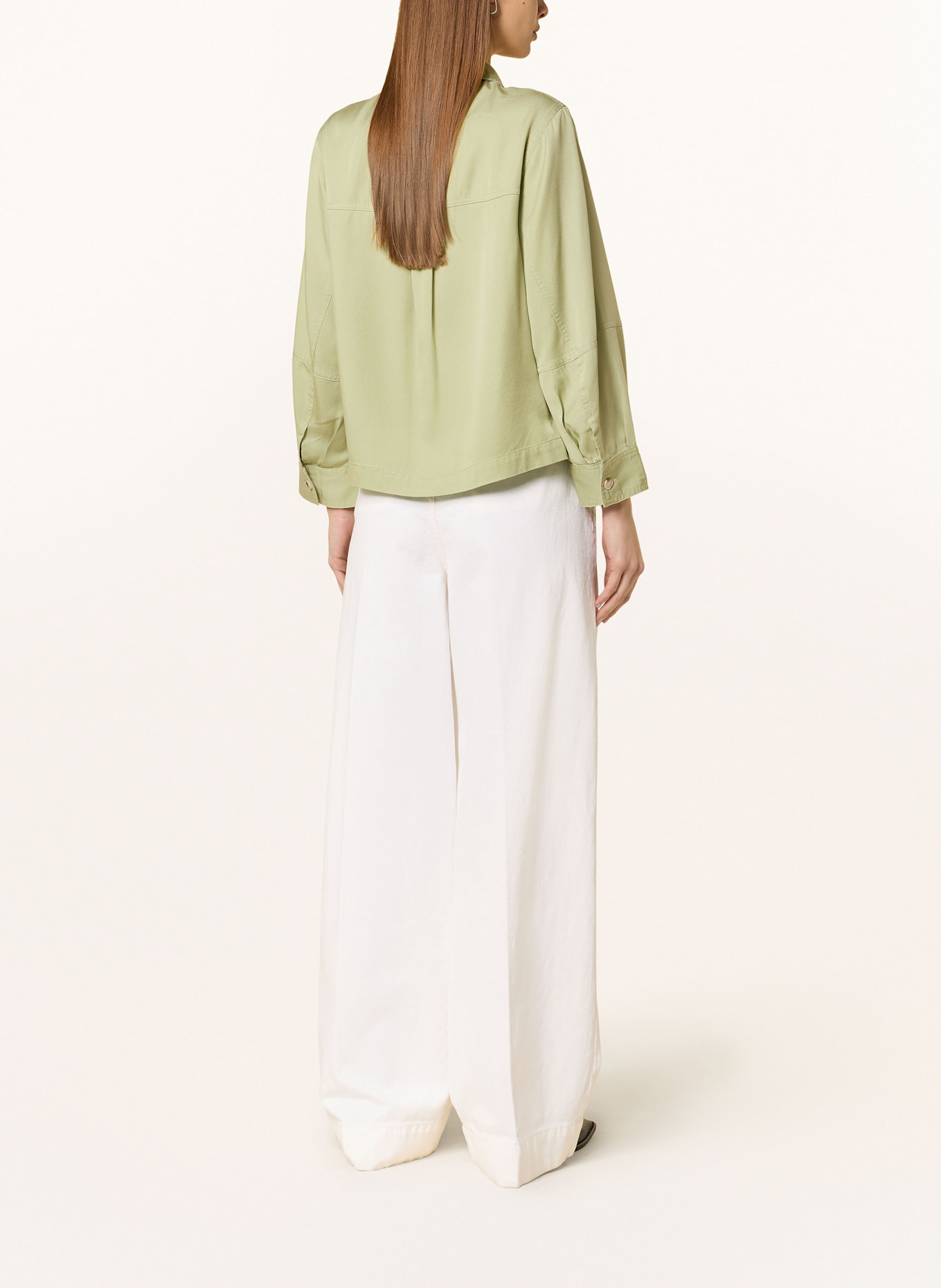 OPUS Hemdbluse FADELIA: HELLGRÜN