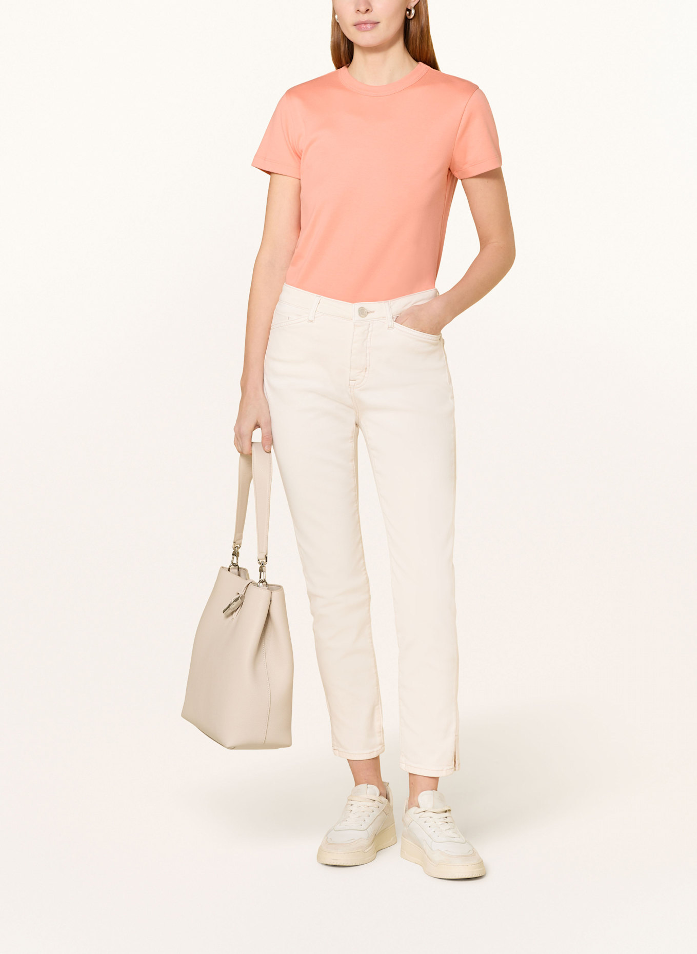 OPUS Skinny Jeans ELMA: ECRU