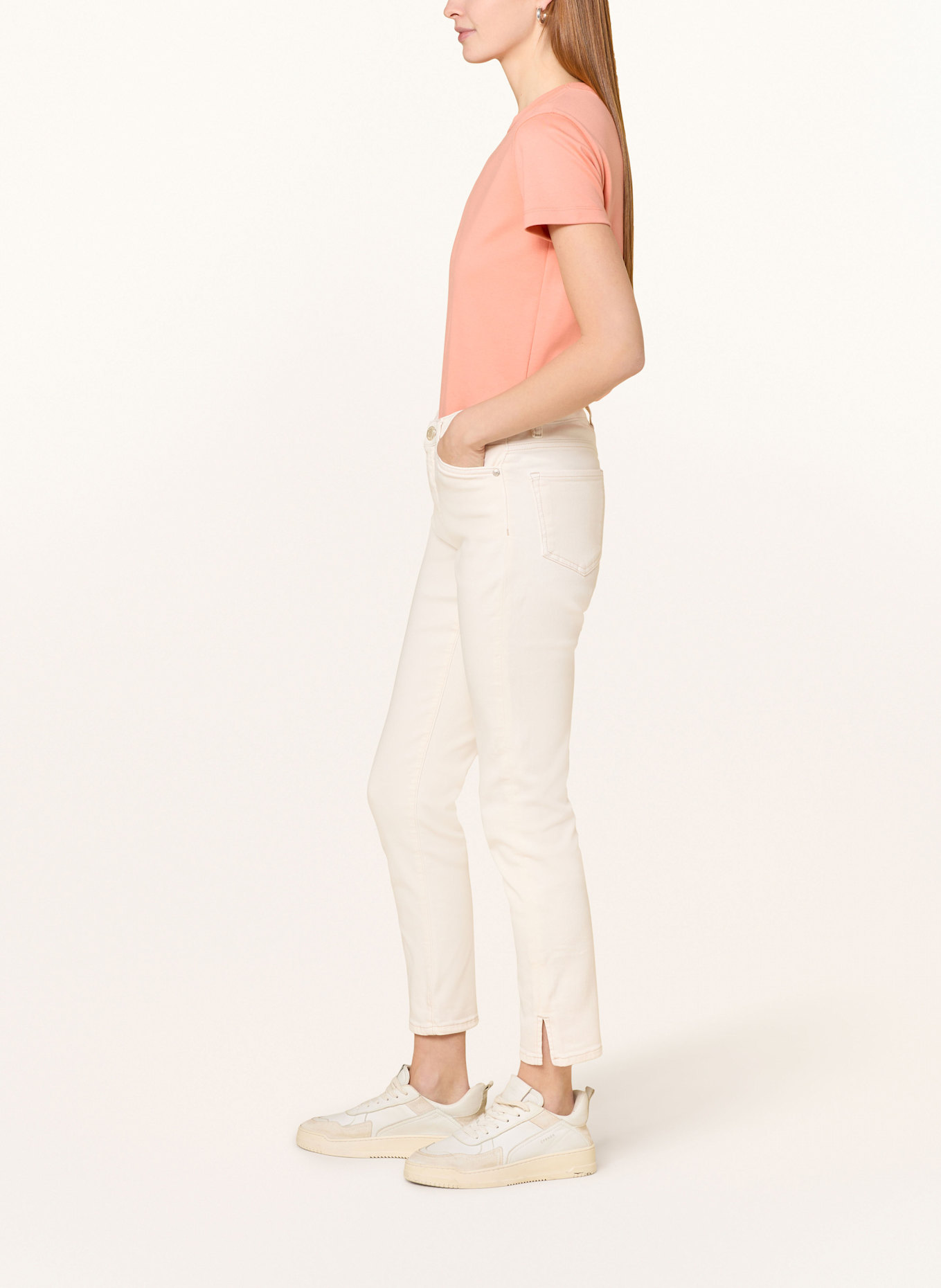 OPUS Skinny Jeans ELMA: ECRU