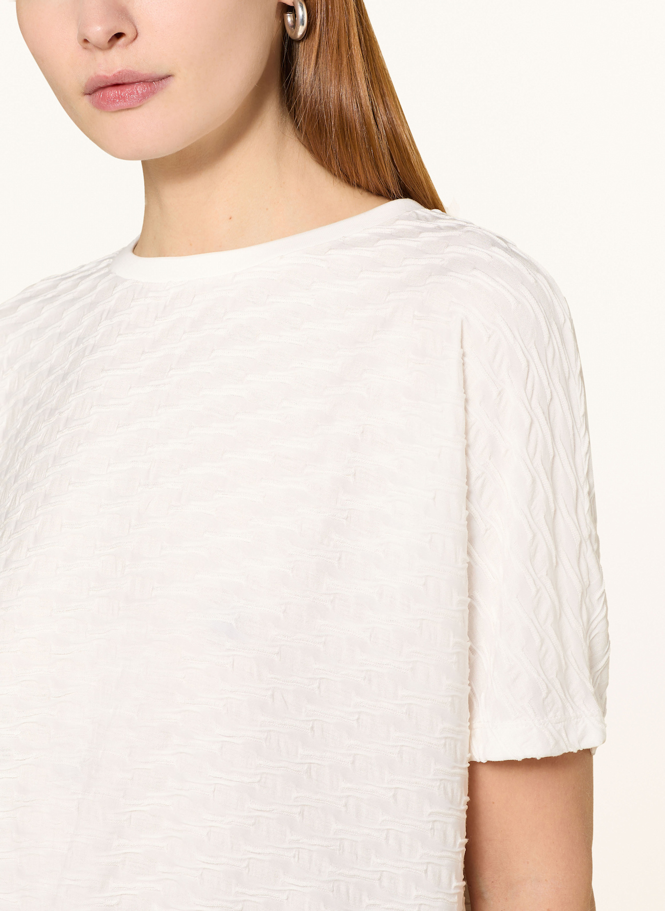 OPUS T-Shirt SENNI: CREME