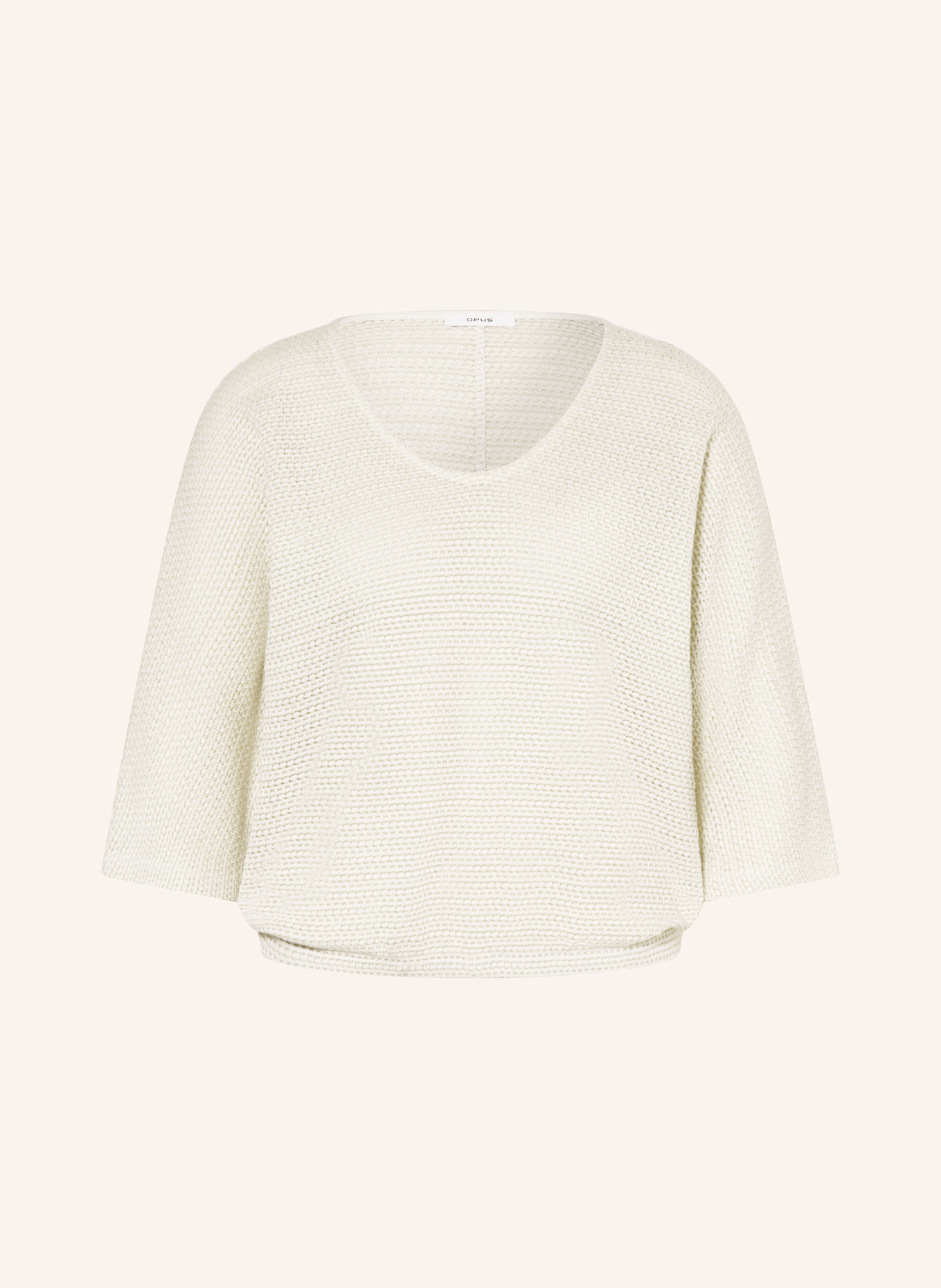 OPUS Pullover SUSINE: HELLGRÜN/ CREME