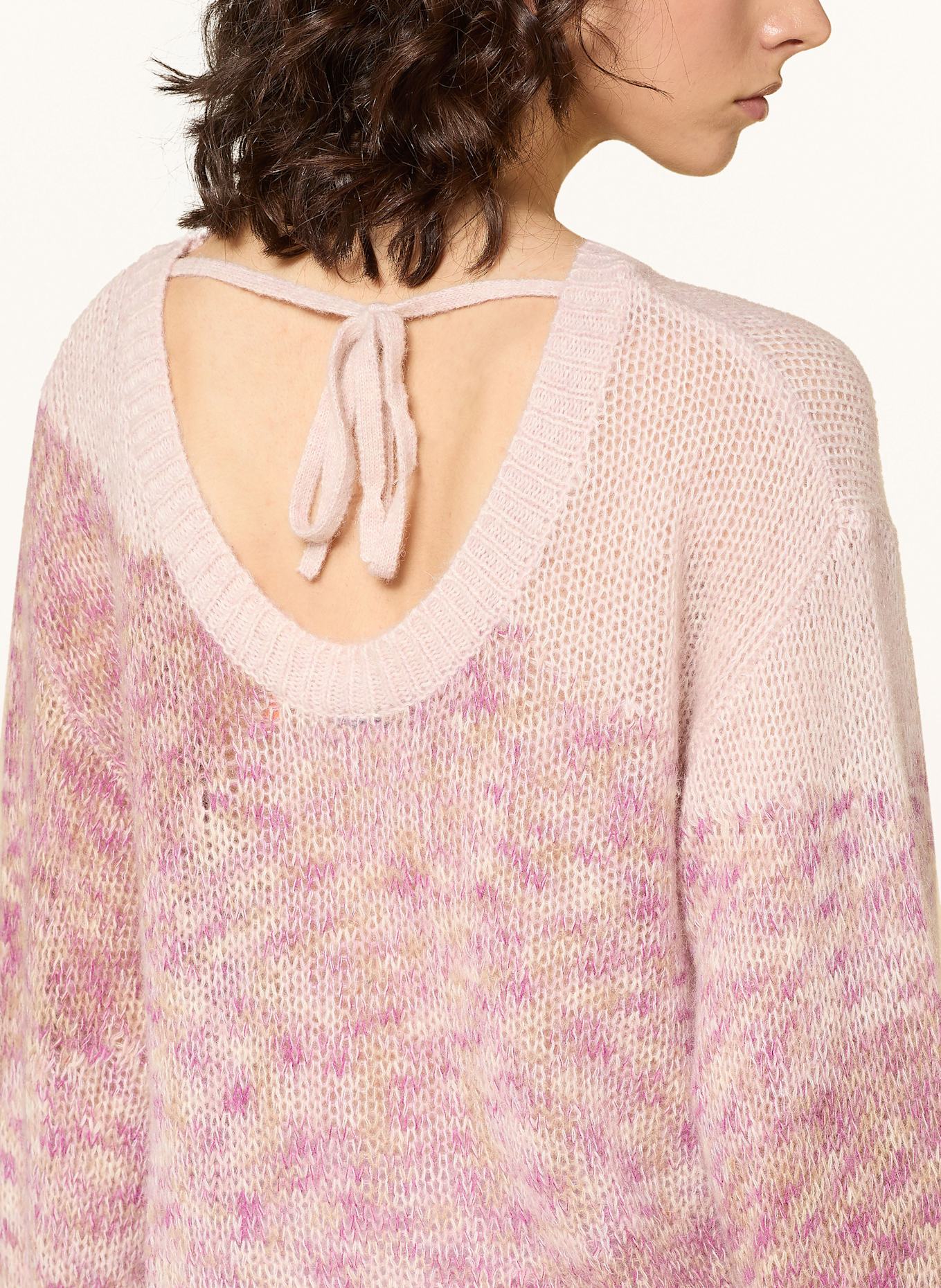 BOSS Pullover FARGOVIA: ROSÉ/ BEIGE