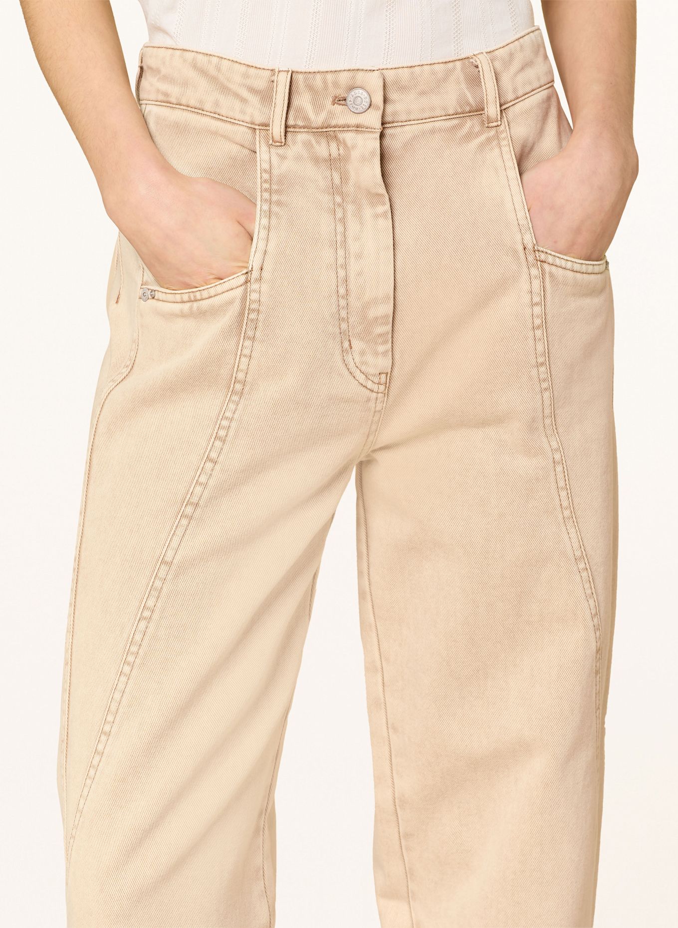 BOSS Straight Jeans MARLINA: 222 RUST/COPPER