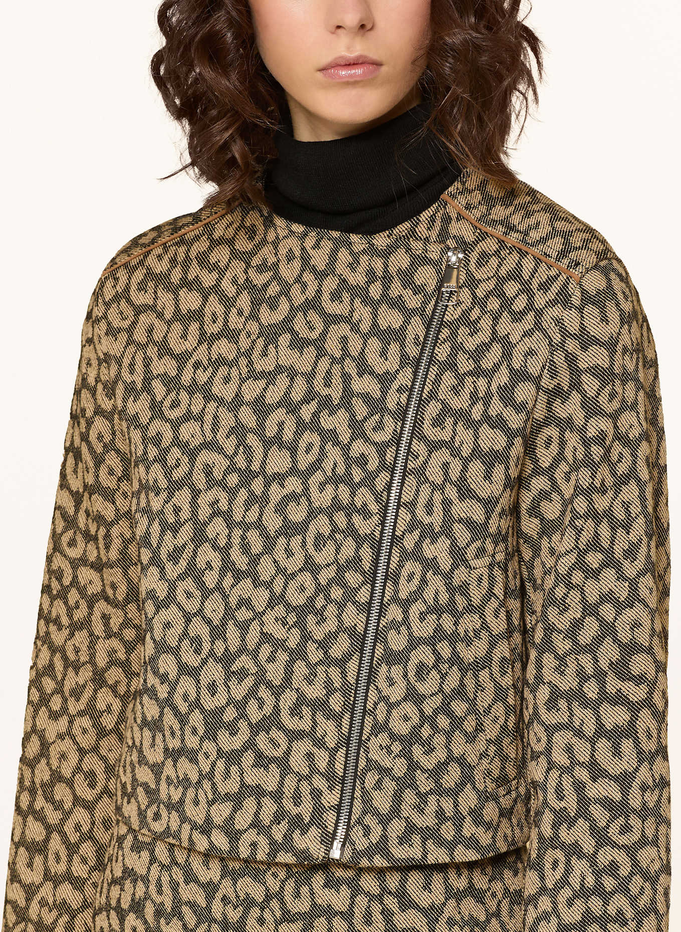BOSS Jacke JALEO: BEIGE/ SCHWARZ
