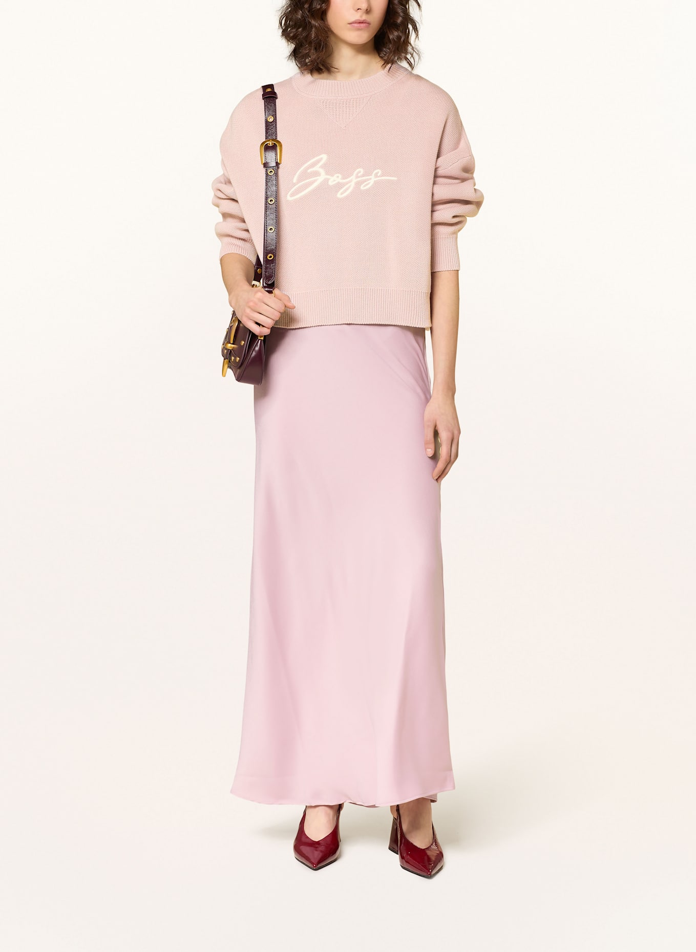 BOSS Sweatshirt FINEVRA: ROSÉ