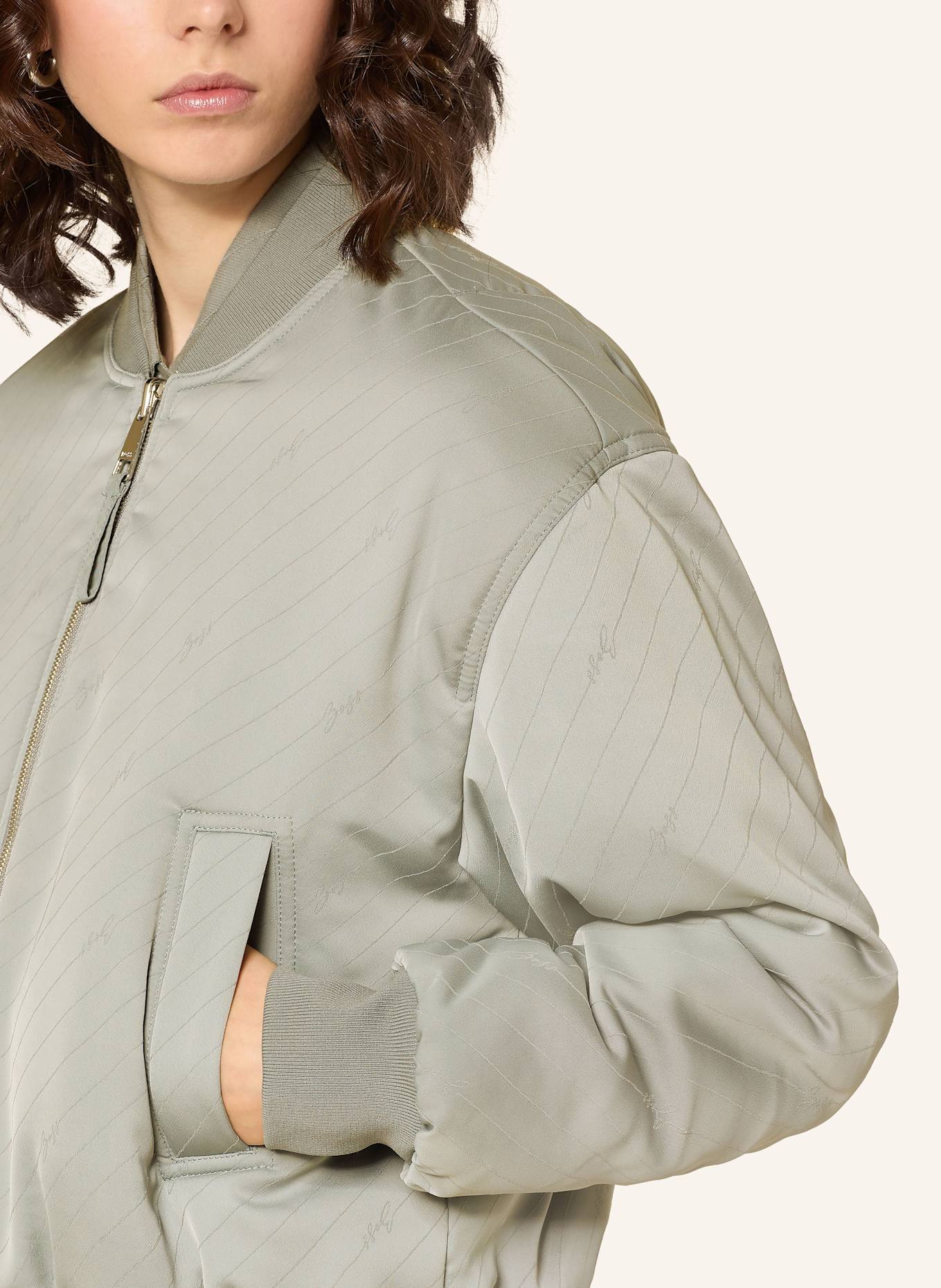 BOSS Blouson PADDANA zum Wenden: GRAU