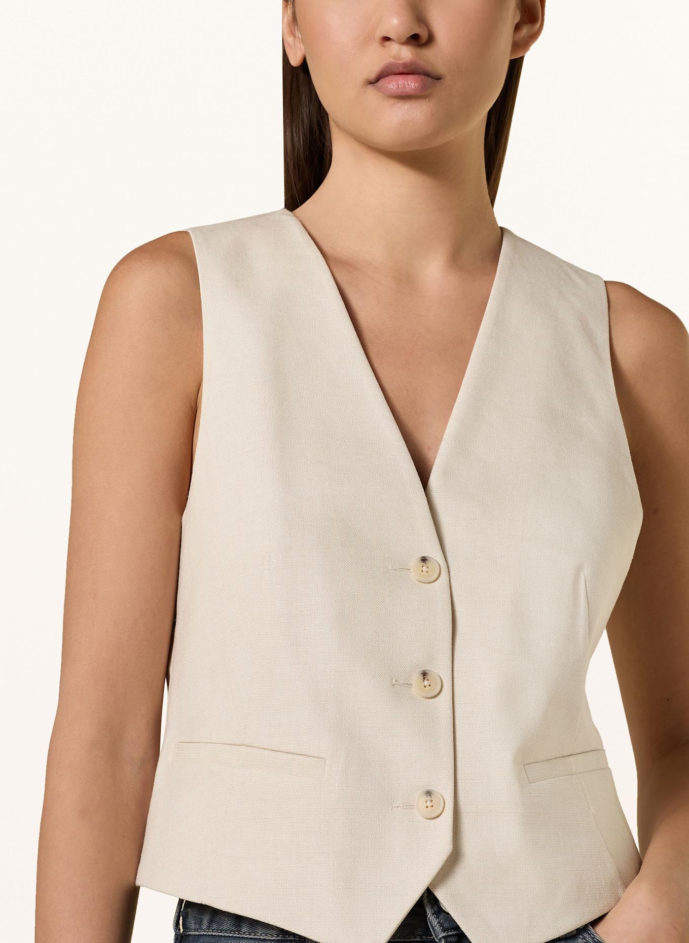 comma Blazer vest: CREAM