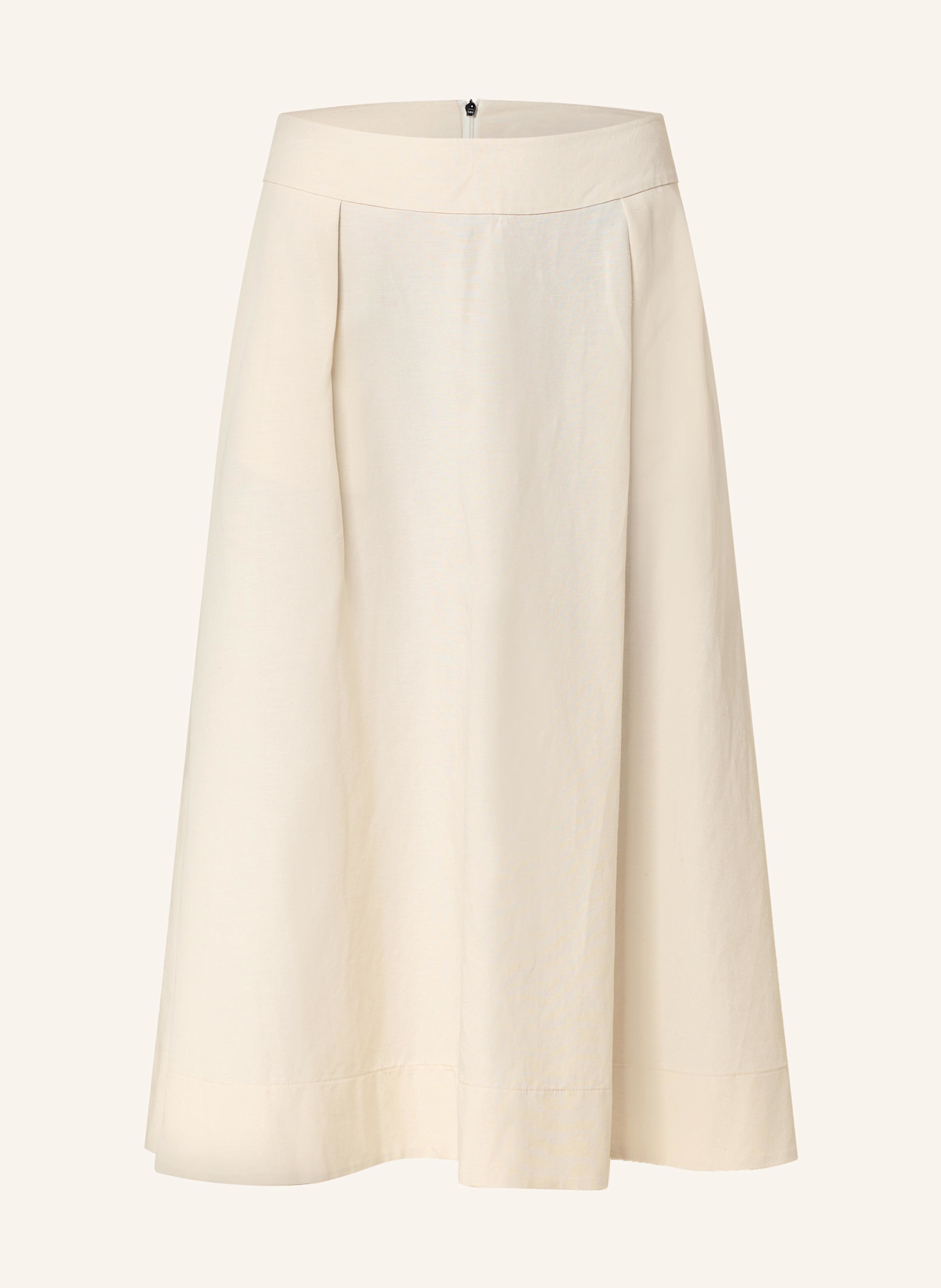 comma Skirt with linen: CREAM