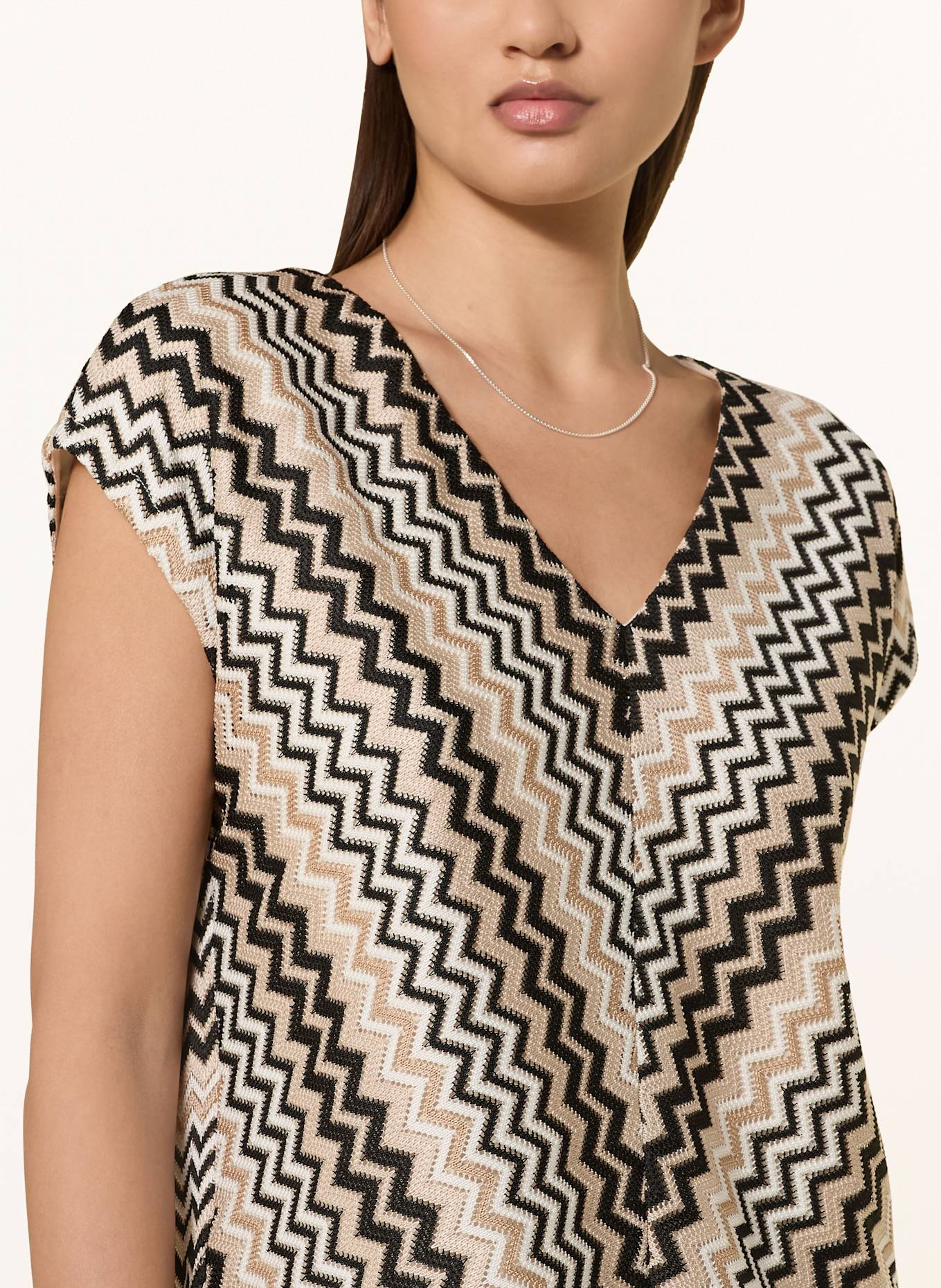 comma T-Shirt: WEISS/ BEIGE/ SCHWARZ