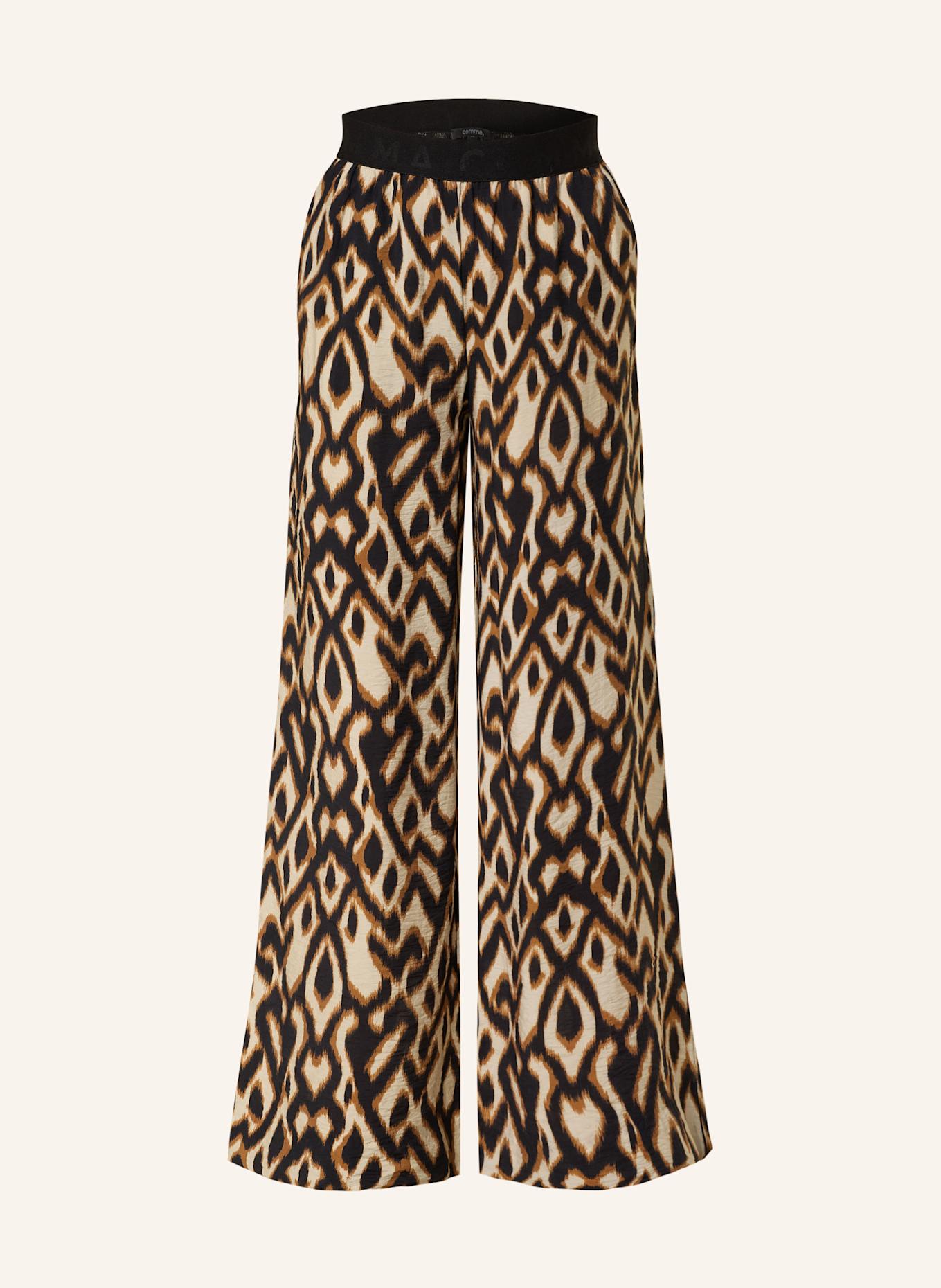 comma Marlenehose: BRAUN / CREME / SCHWARZ
