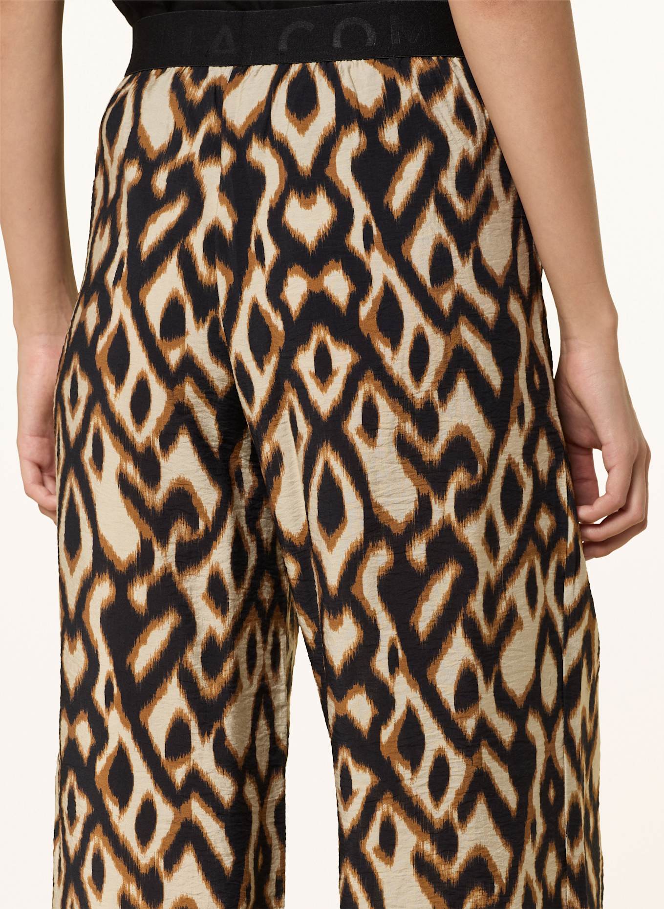 comma Marlenehose: BRAUN / CREME / SCHWARZ