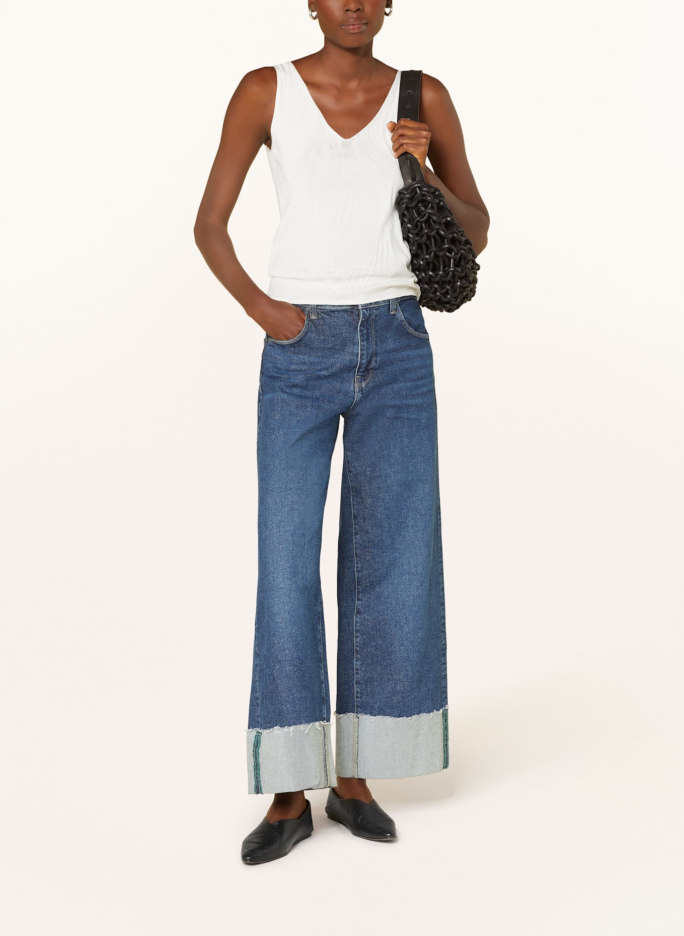 s.Oliver BLACK LABEL Stricktop: WEISS