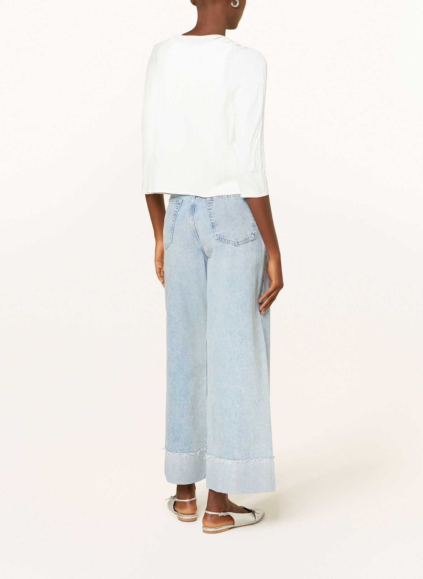 s.Oliver BLACK LABEL Strickjacke mit 3/4-Am: WEISS