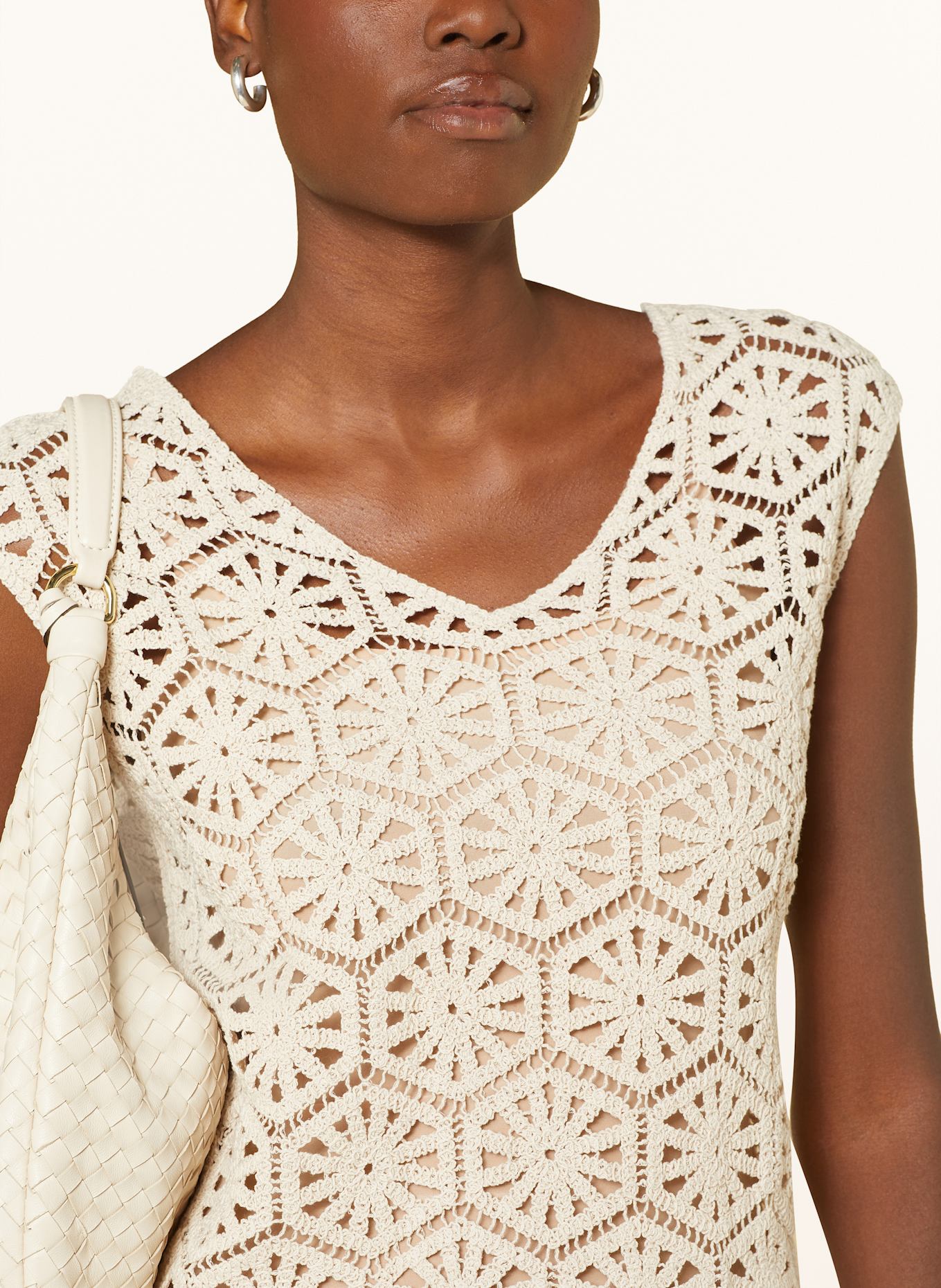 s.Oliver BLACK LABEL Stricktop: CREME