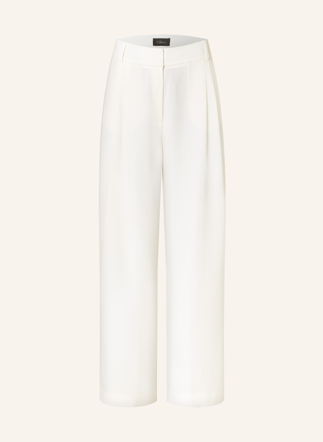 s.Oliver BLACK LABEL Marlenehose: ECRU