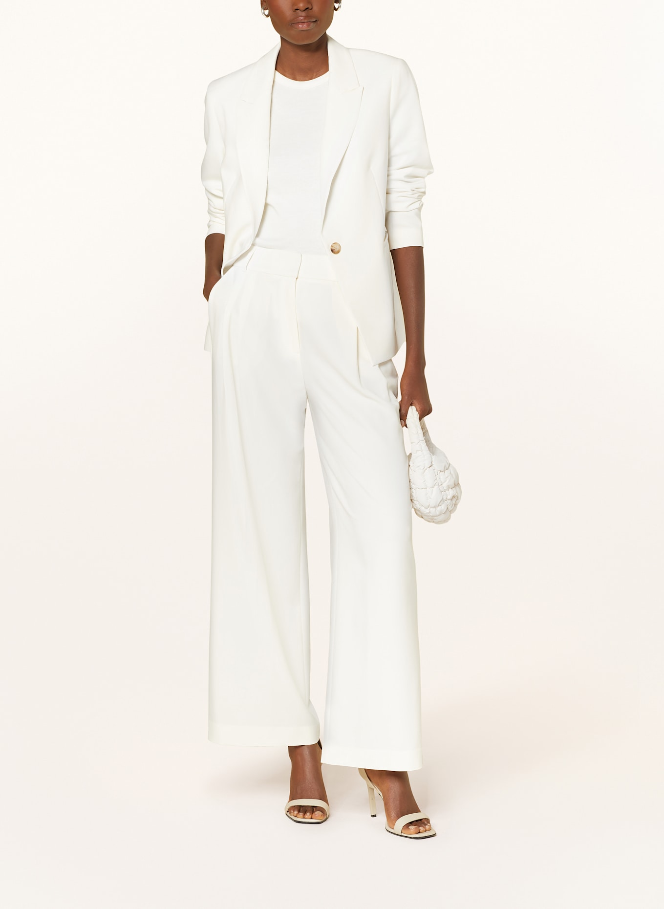 s.Oliver BLACK LABEL Marlenehose: ECRU