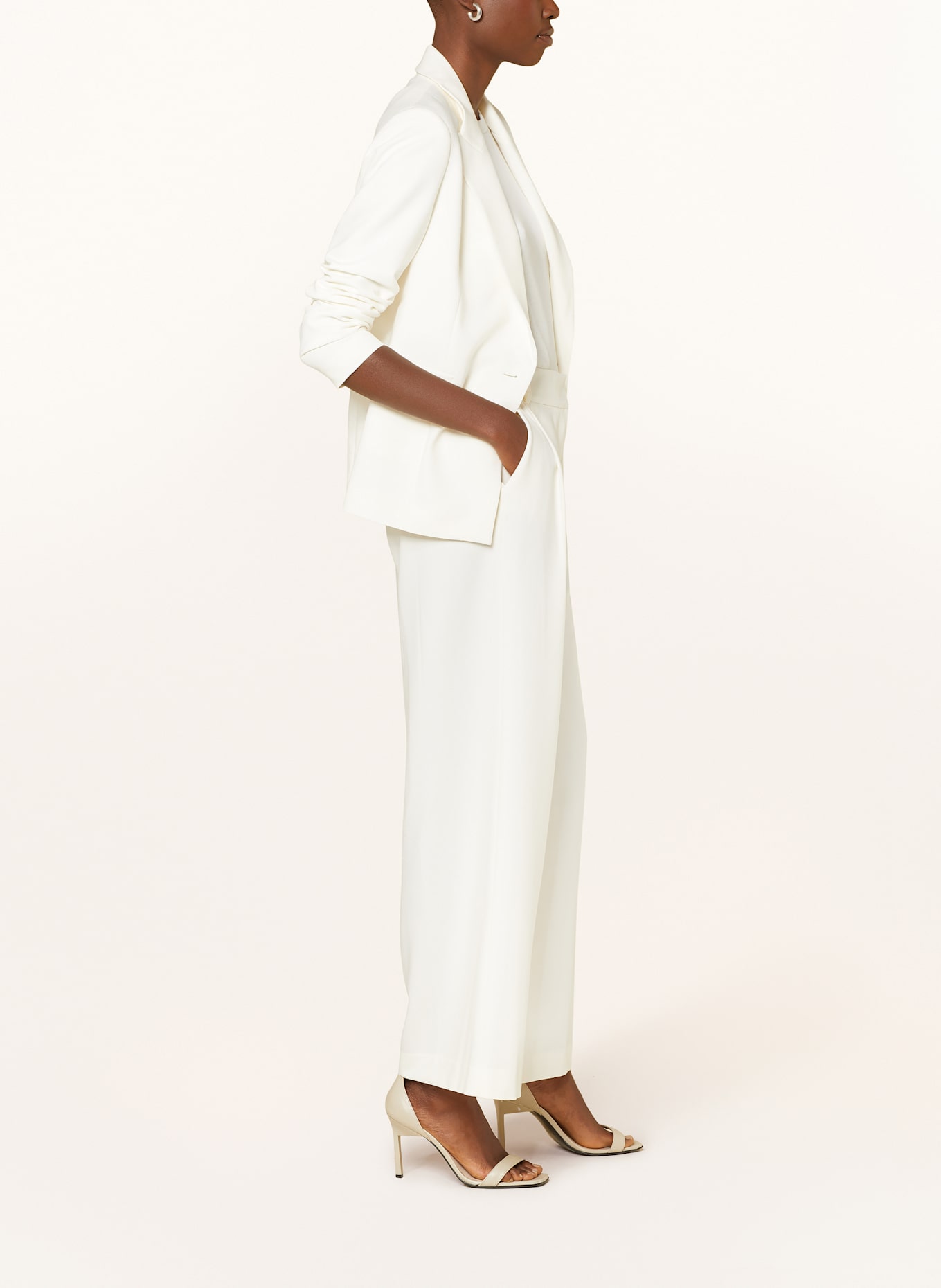 s.Oliver BLACK LABEL Marlenehose: ECRU