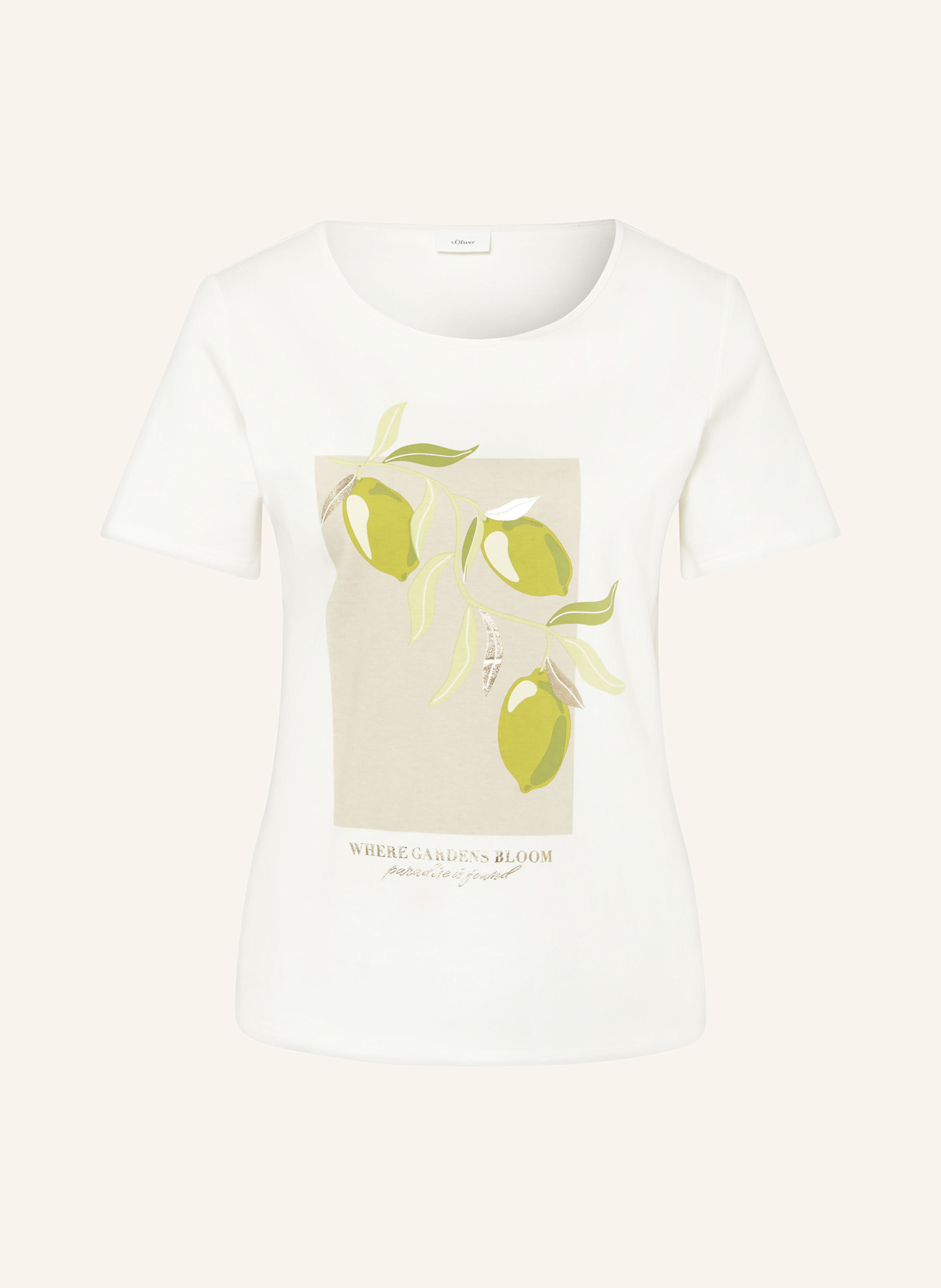 s.Oliver BLACK LABEL T-shirt: WHITE