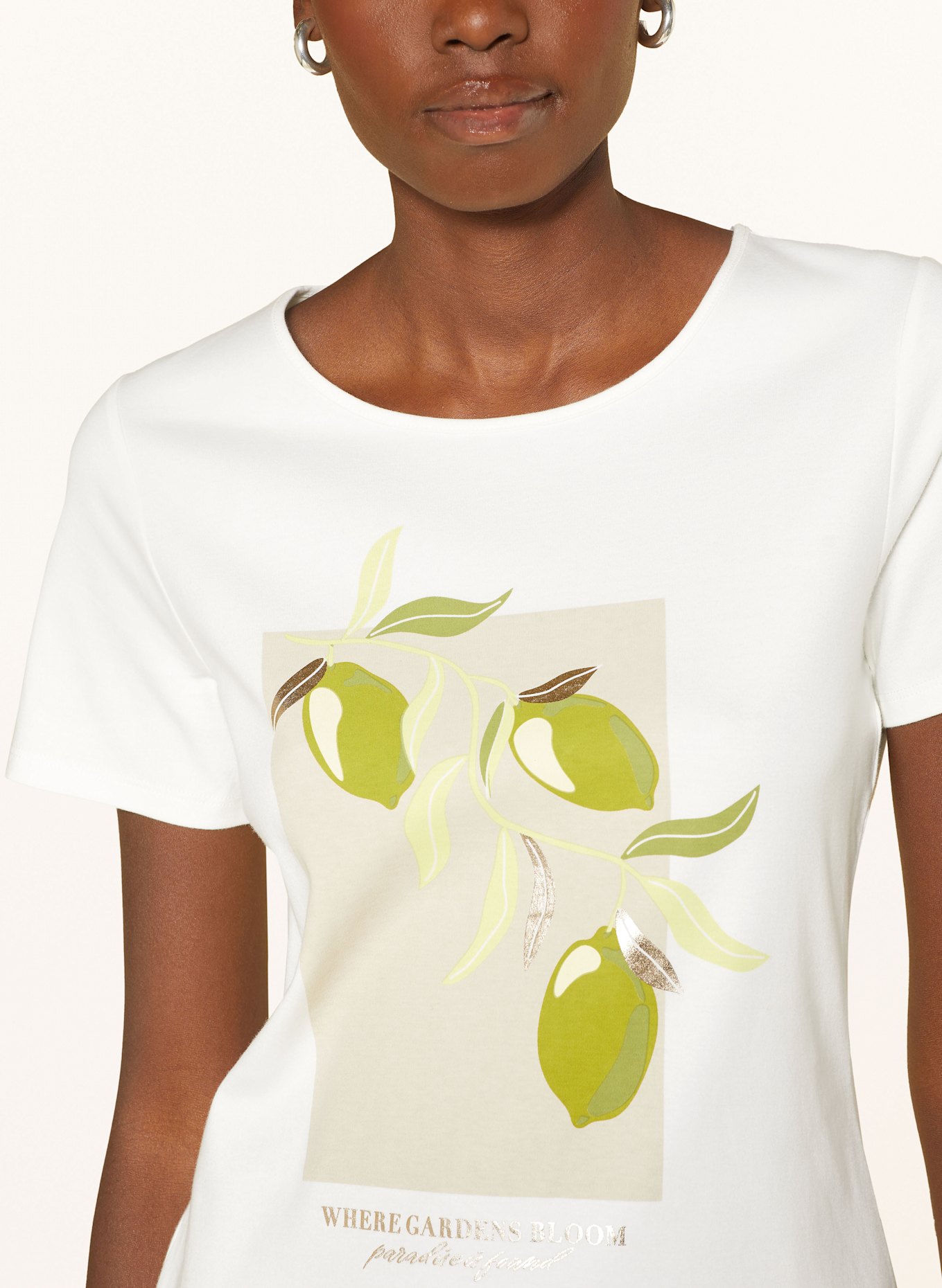 s.Oliver BLACK LABEL T-shirt: WHITE