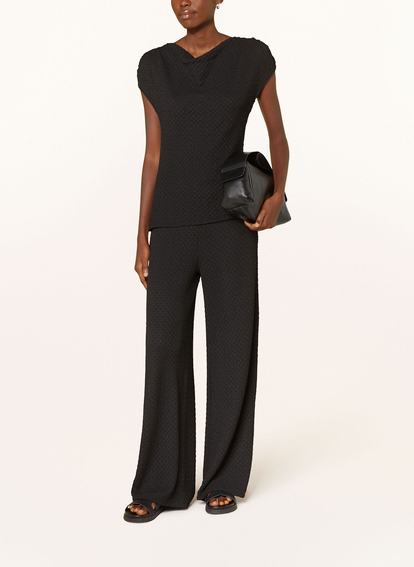 s.Oliver BLACK LABEL Marlenehose: SCHWARZ