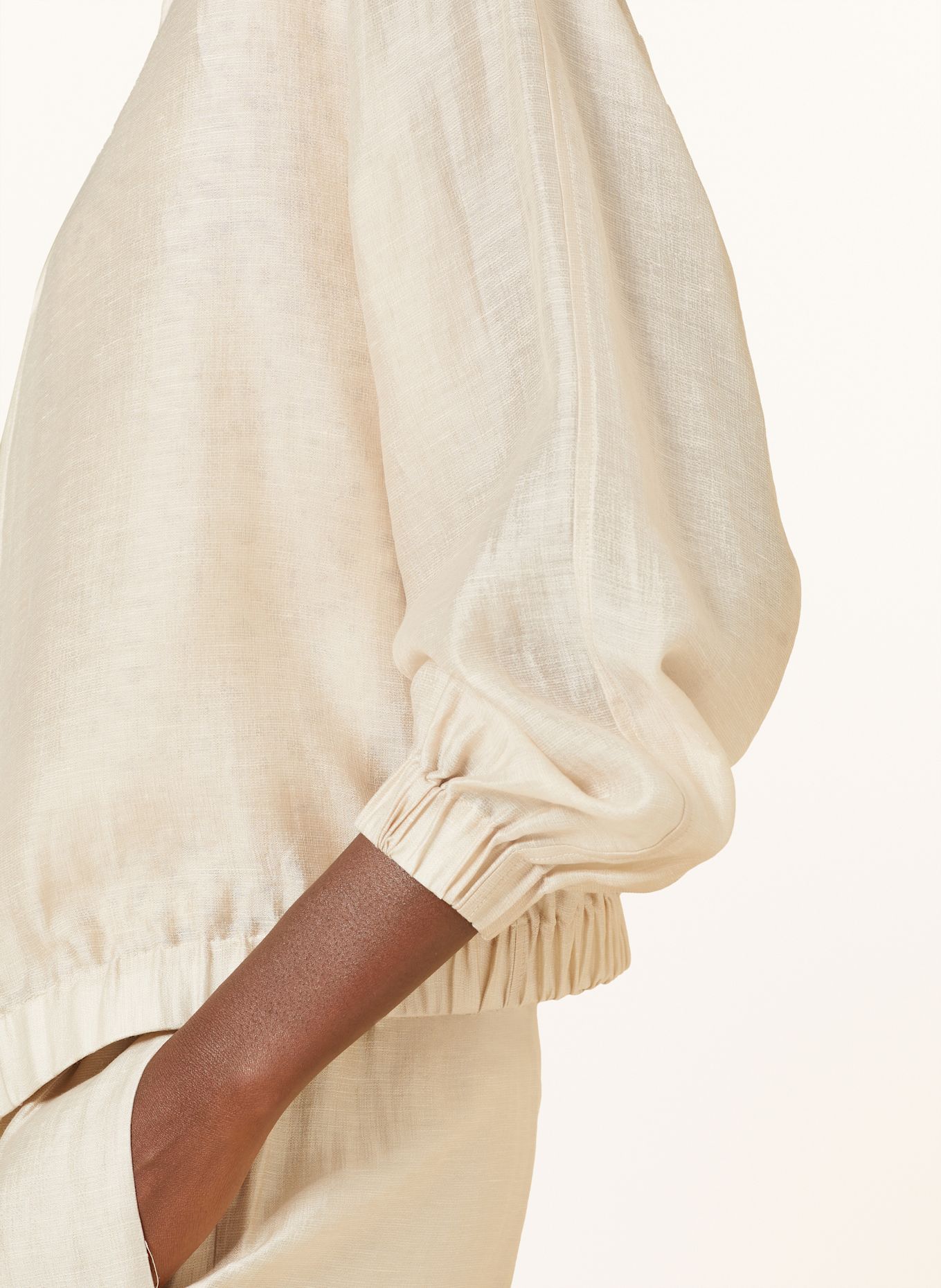 s.Oliver BLACK LABEL Blouson mit Leinen: BEIGE