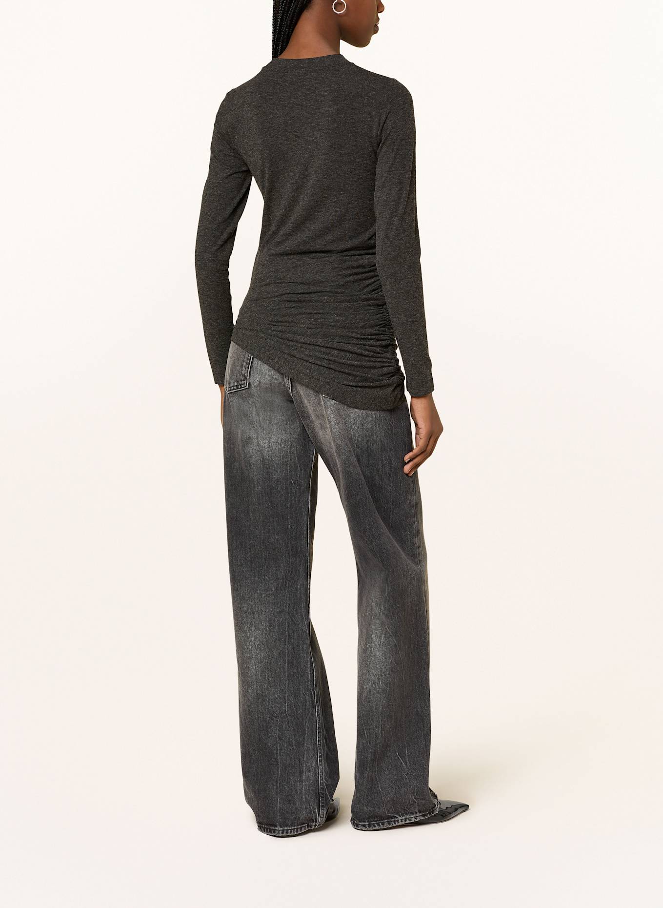 REISS Koszulka z długim rękawem: CZIEMNOSZARY