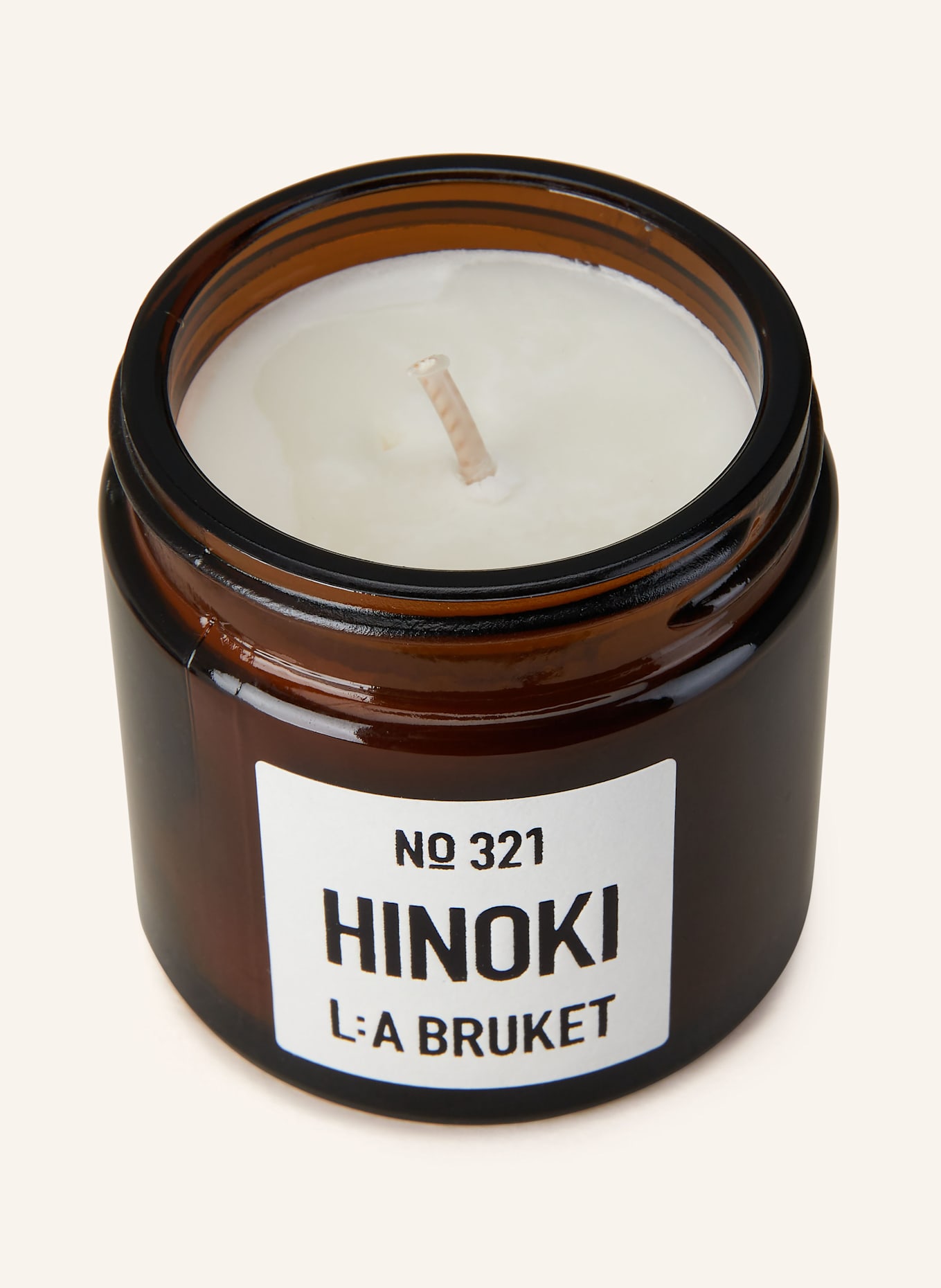 L:A BRUKET Duftkerze HINOKI: BRAUN