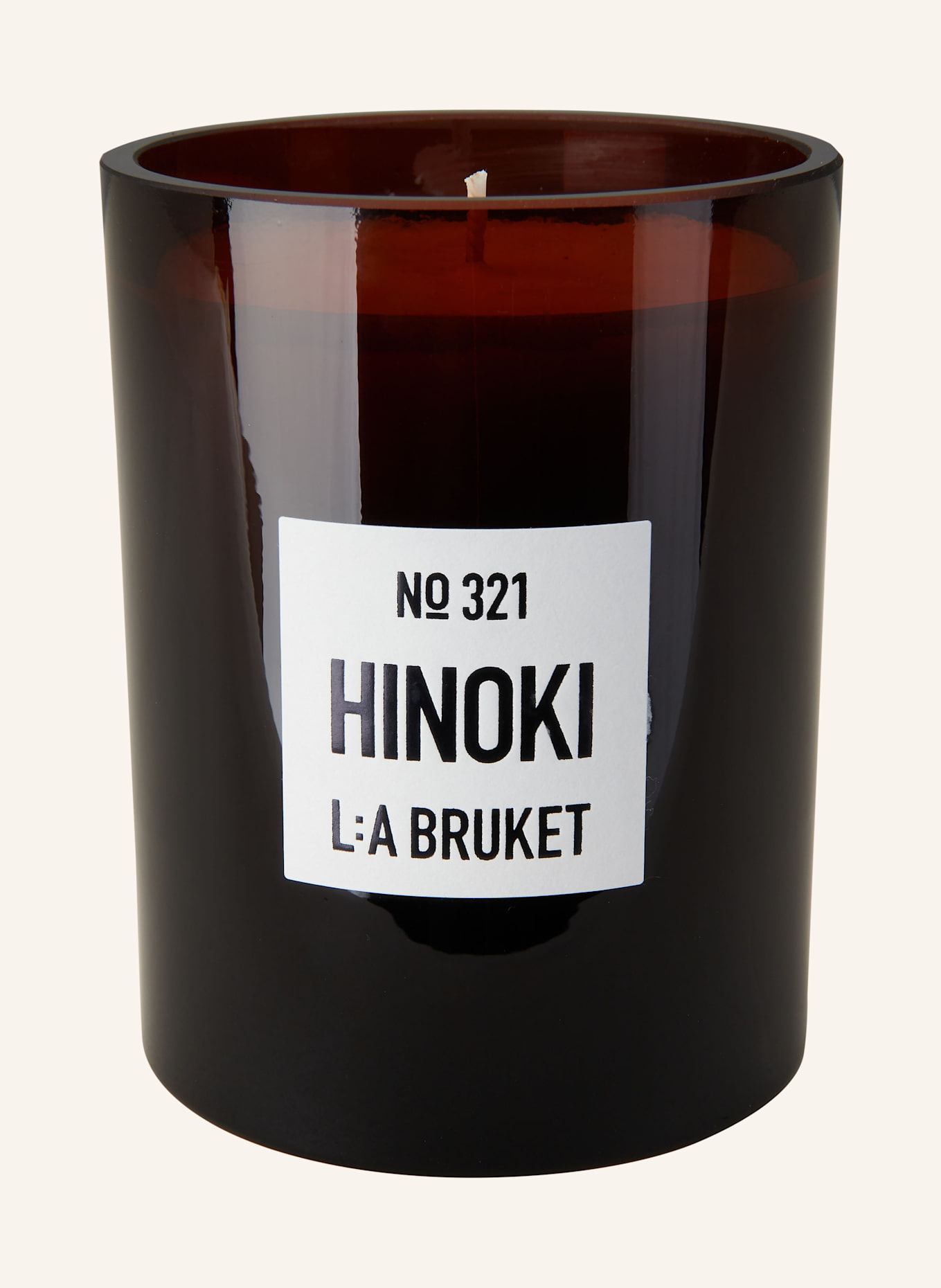 L:A BRUKET Duftkerze HINOKI: BRAUN