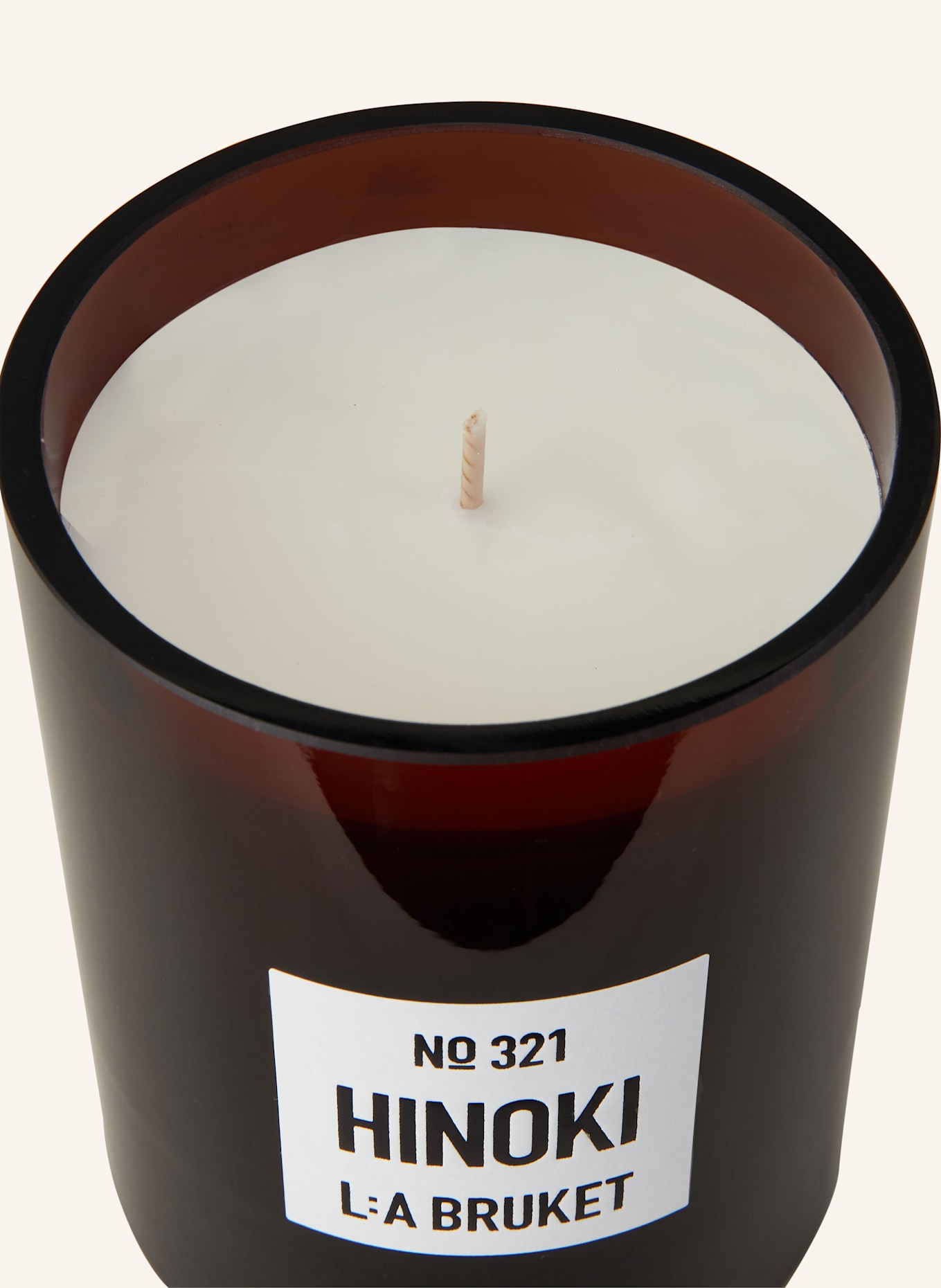 L:A BRUKET Duftkerze HINOKI: BRAUN