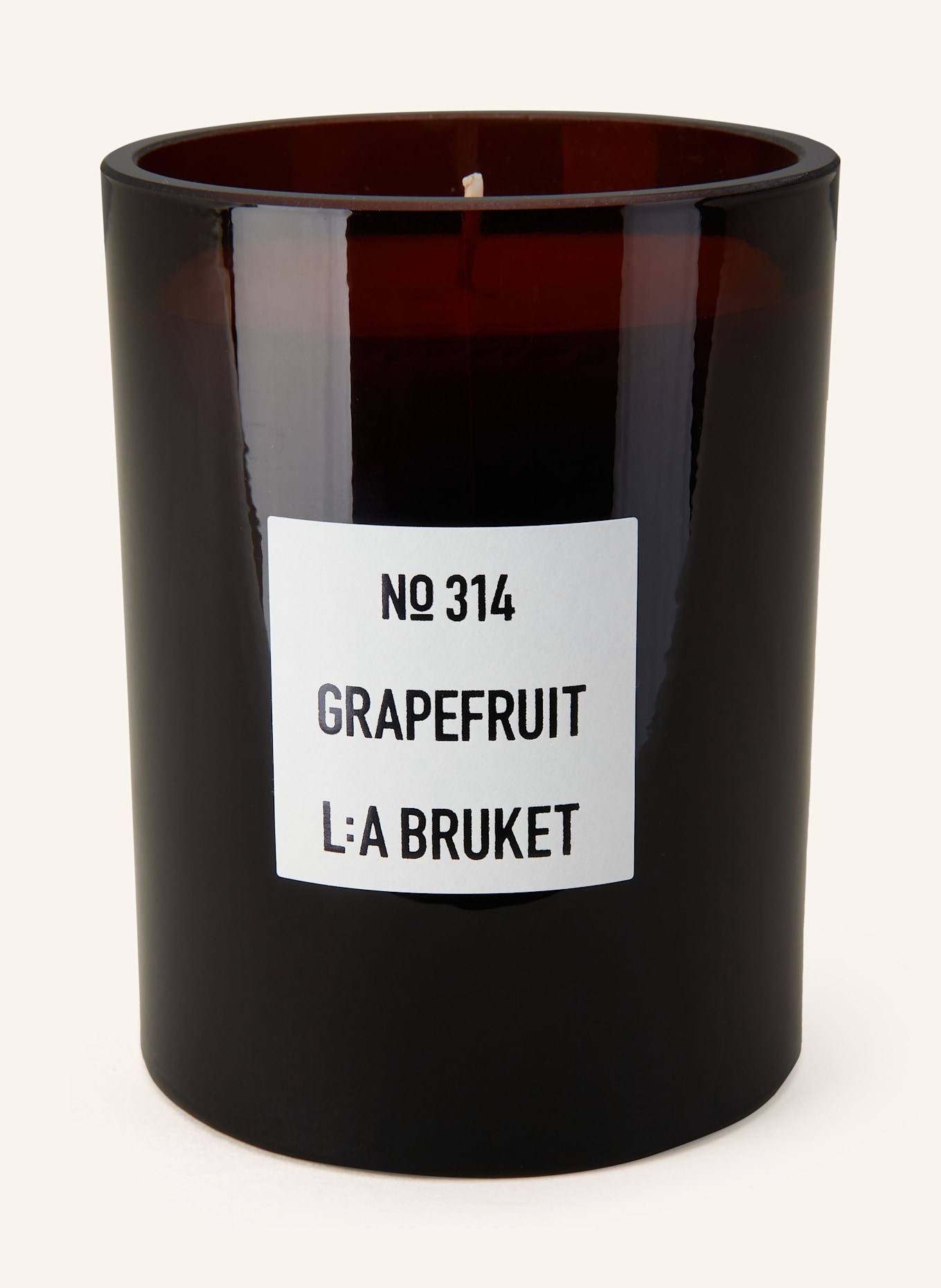 L:A BRUKET Duftkerze GRAPEFRUIT: BRAUN