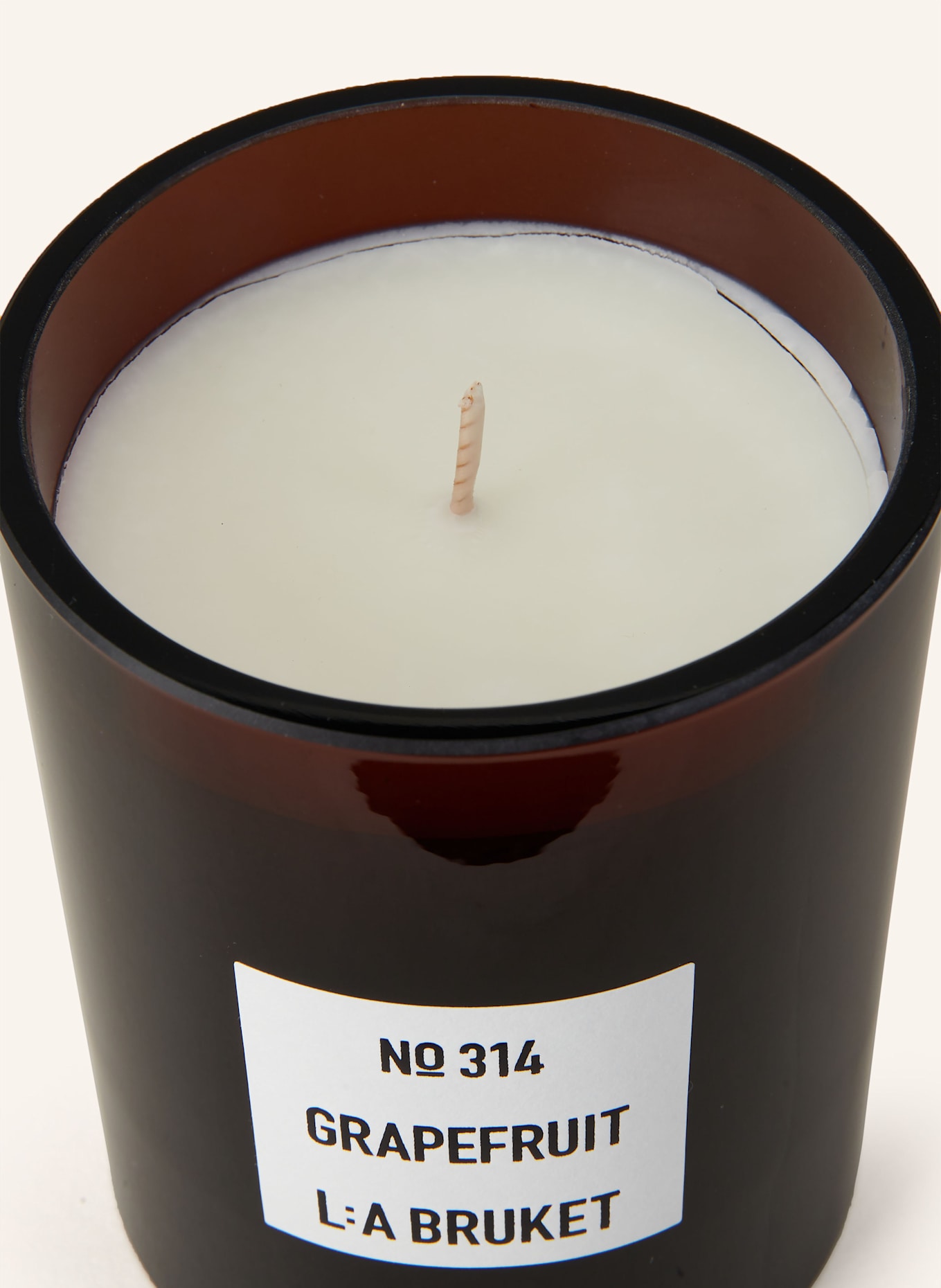 L:A BRUKET Duftkerze GRAPEFRUIT: BRAUN
