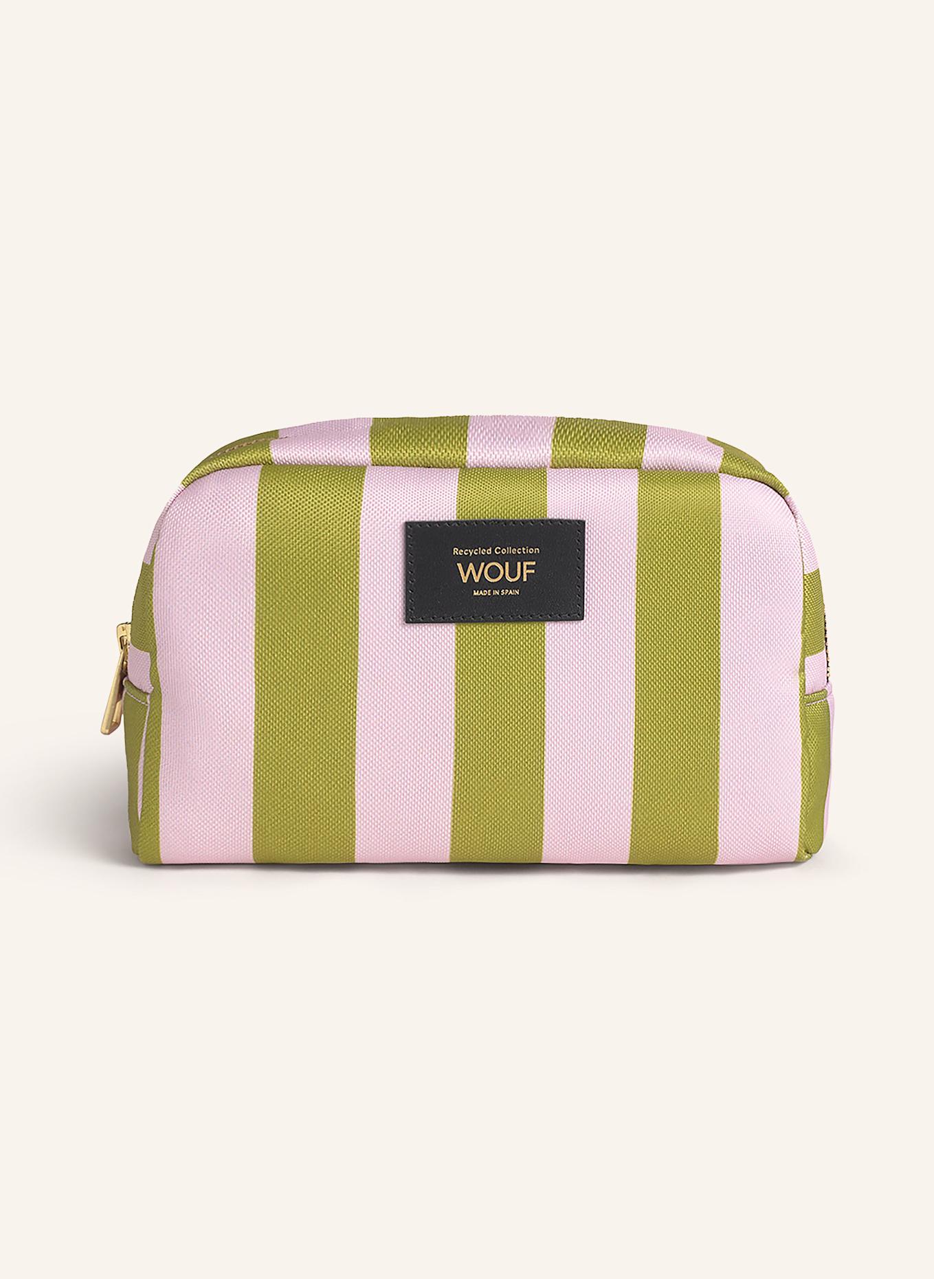 WOUF CABANA cosmetic bag: LIGHT GREEN / LIGHT PINK