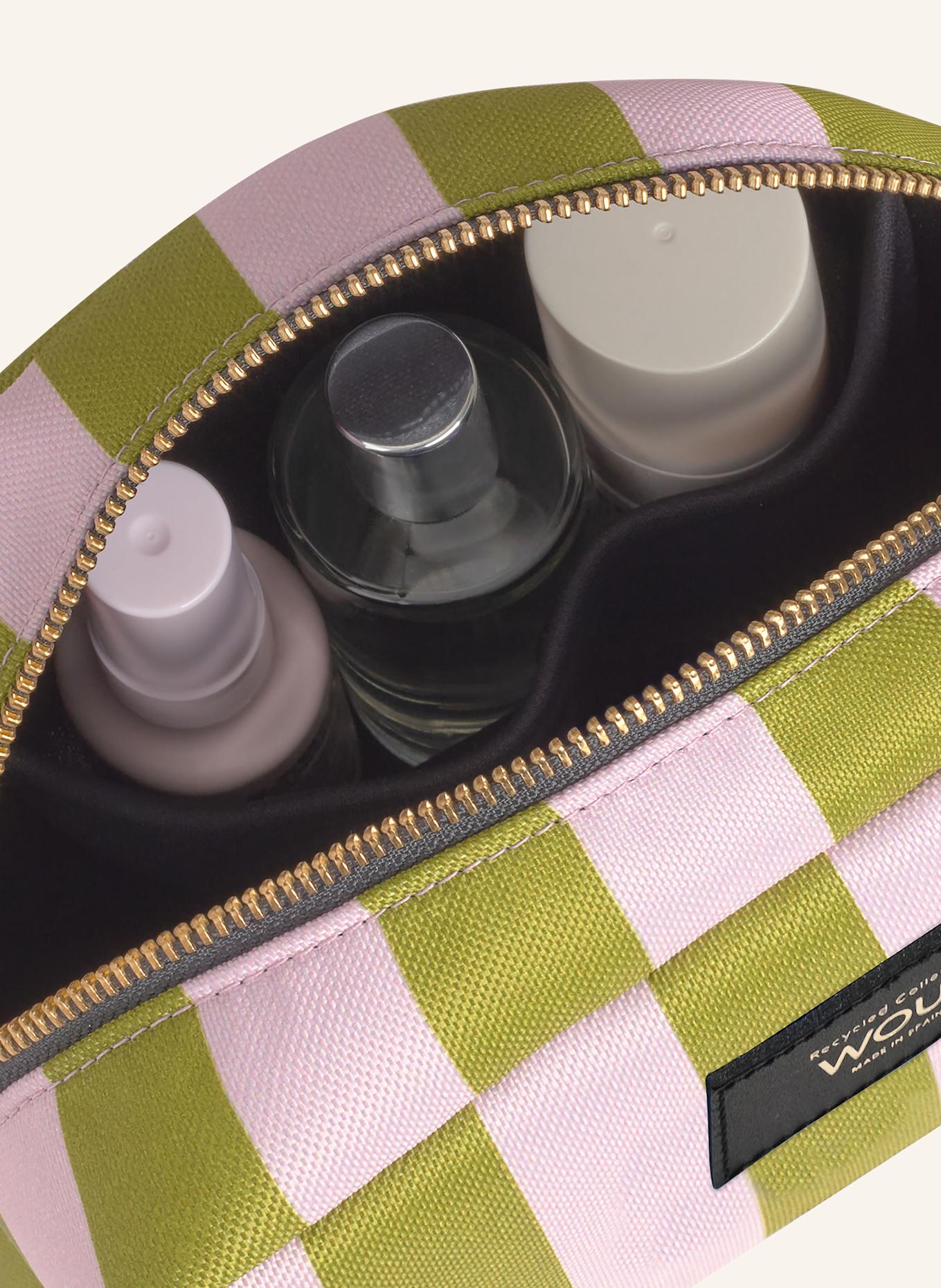 WOUF CABANA cosmetic bag: LIGHT GREEN / LIGHT PINK