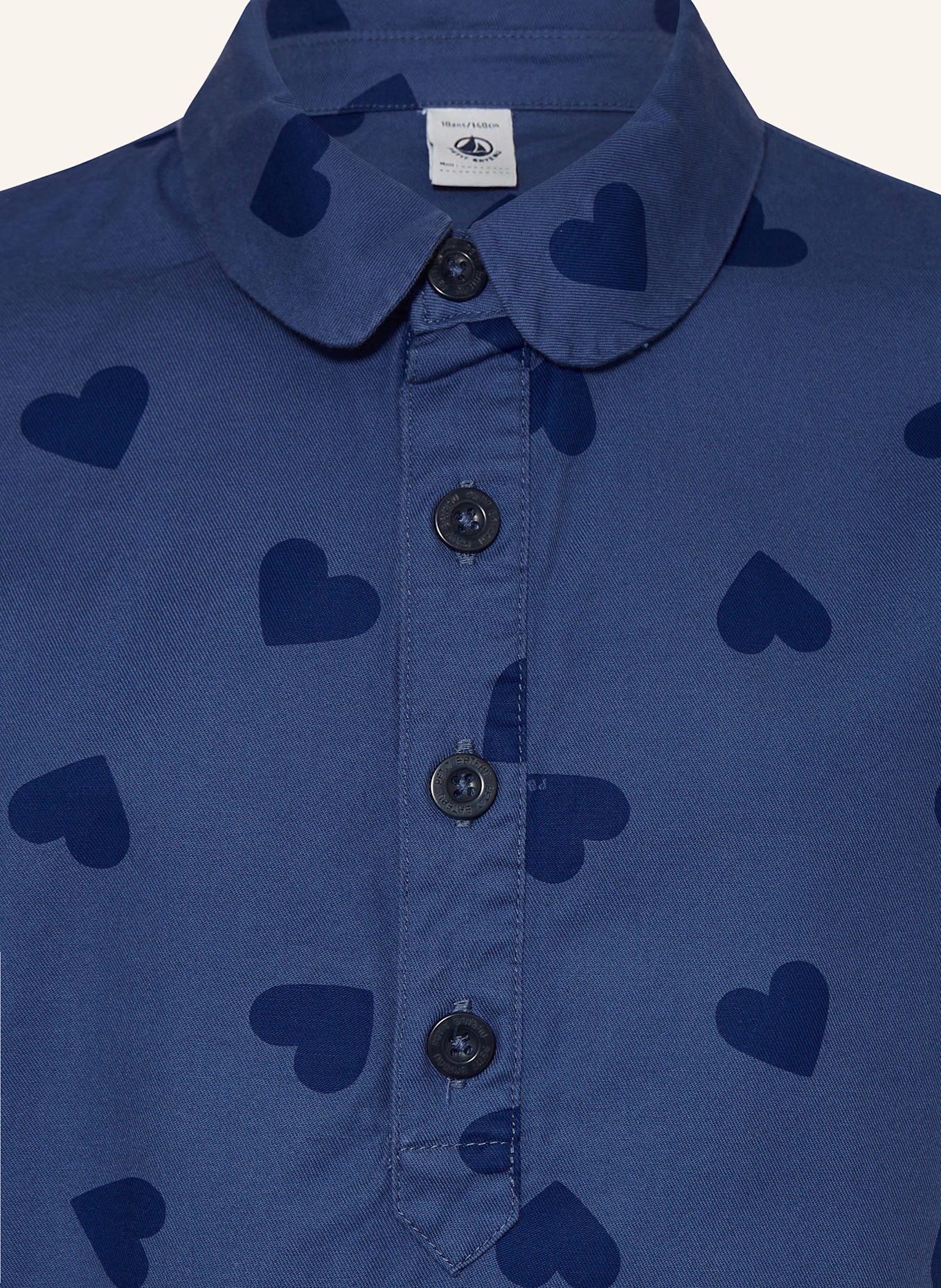 PETIT BATEAU Jeanskleid: BLAU/ DUNKELBLAU