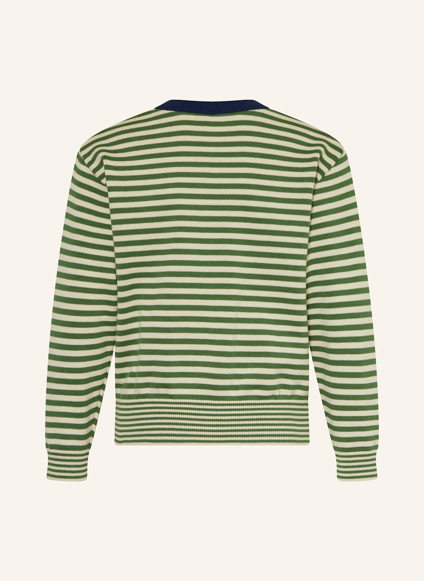 PETIT BATEAU Pullover: HELLGRÜN / ECRU