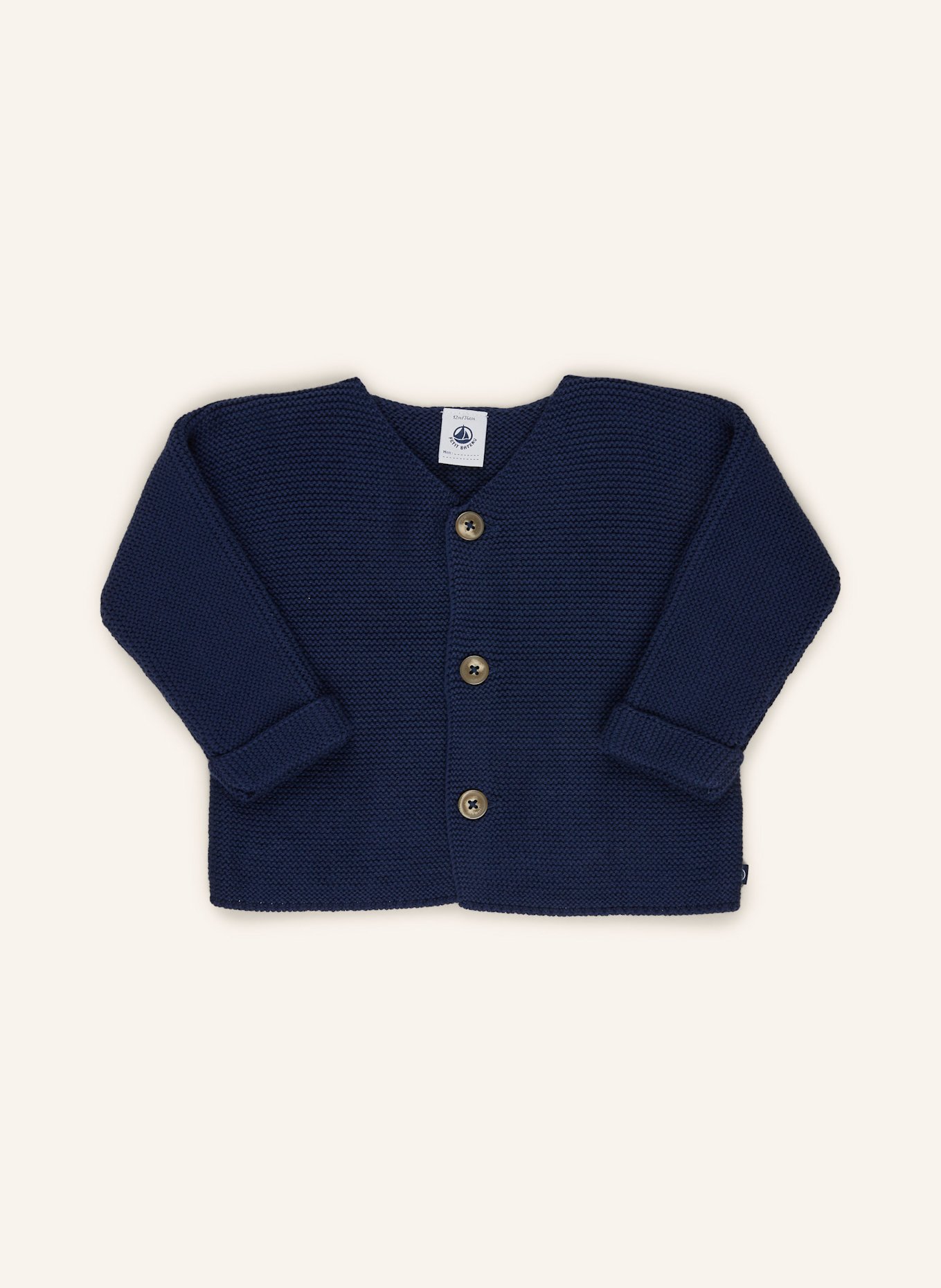 PETIT BATEAU Strickjacke: DUNKELBLAU