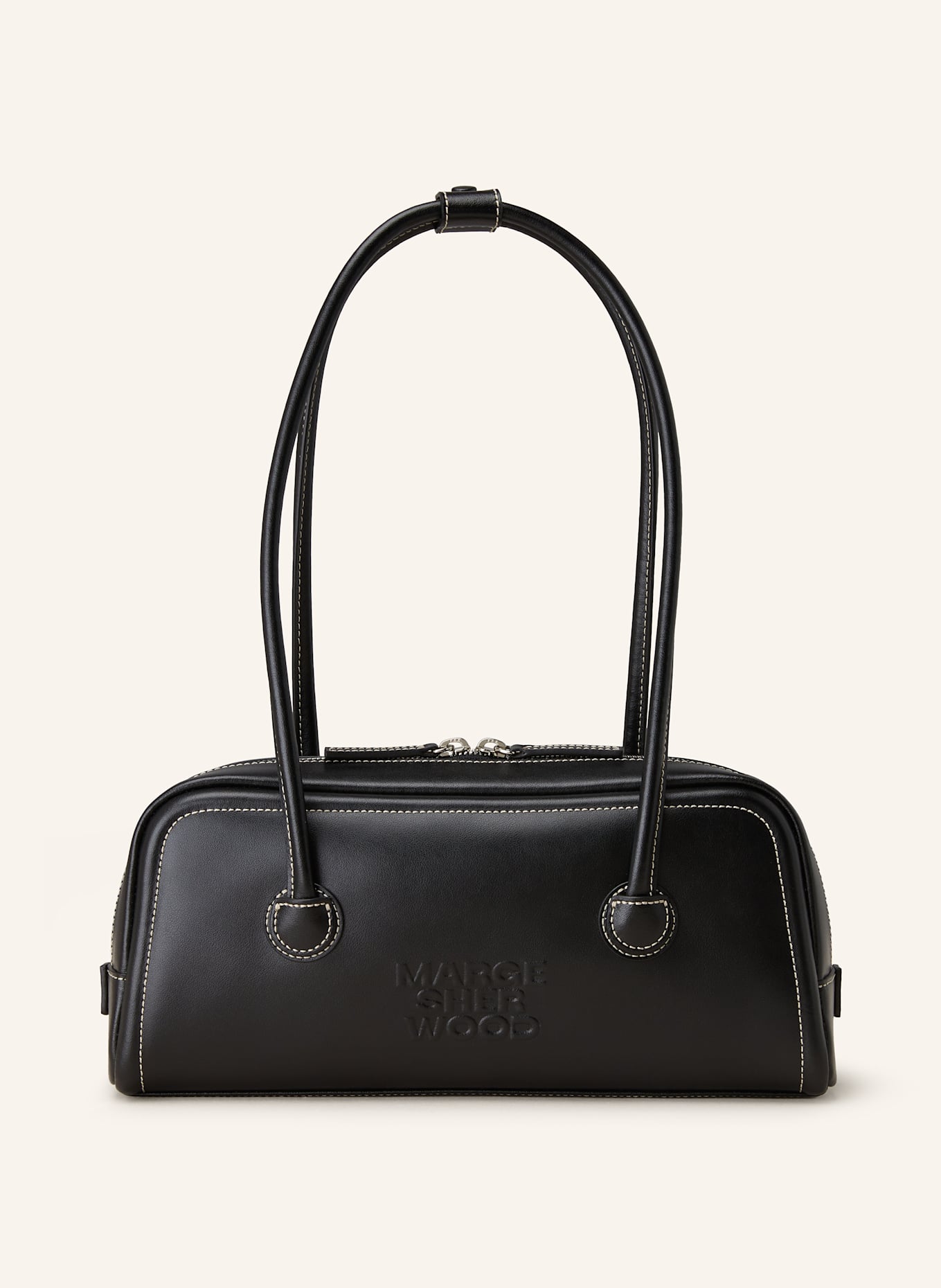 MARGESHERWOOD Handväska SOFT BAGUETTE BAG: SVART