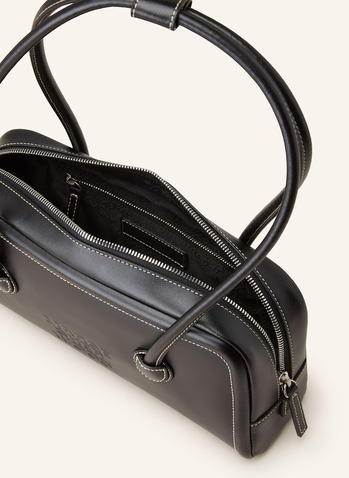 MARGESHERWOOD Handväska SOFT BAGUETTE BAG: SVART