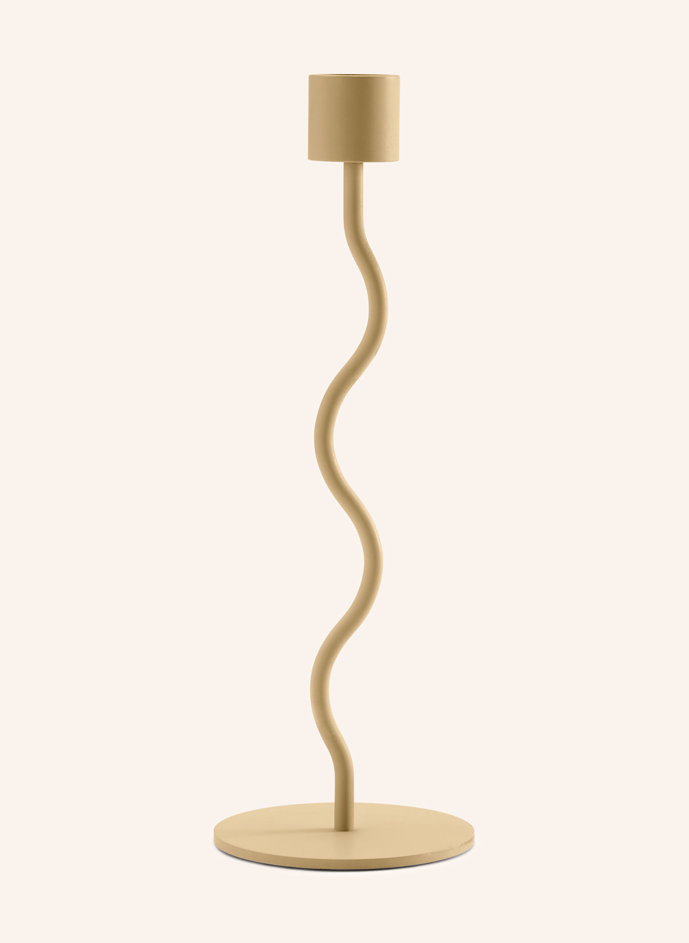 COOEE Design Kerzenhalter CURVED: HELLBRAUN